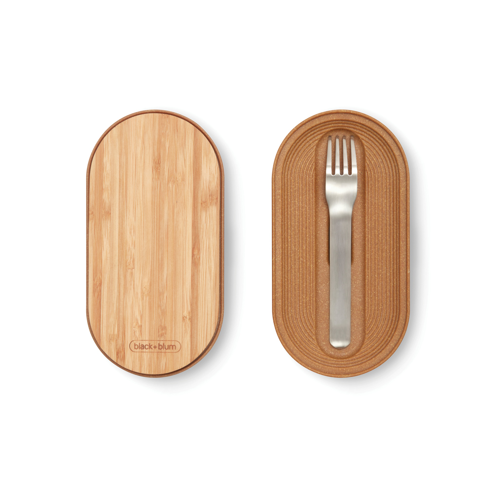 Tuppers Bento Doble de acero inoxidable Black+Blum