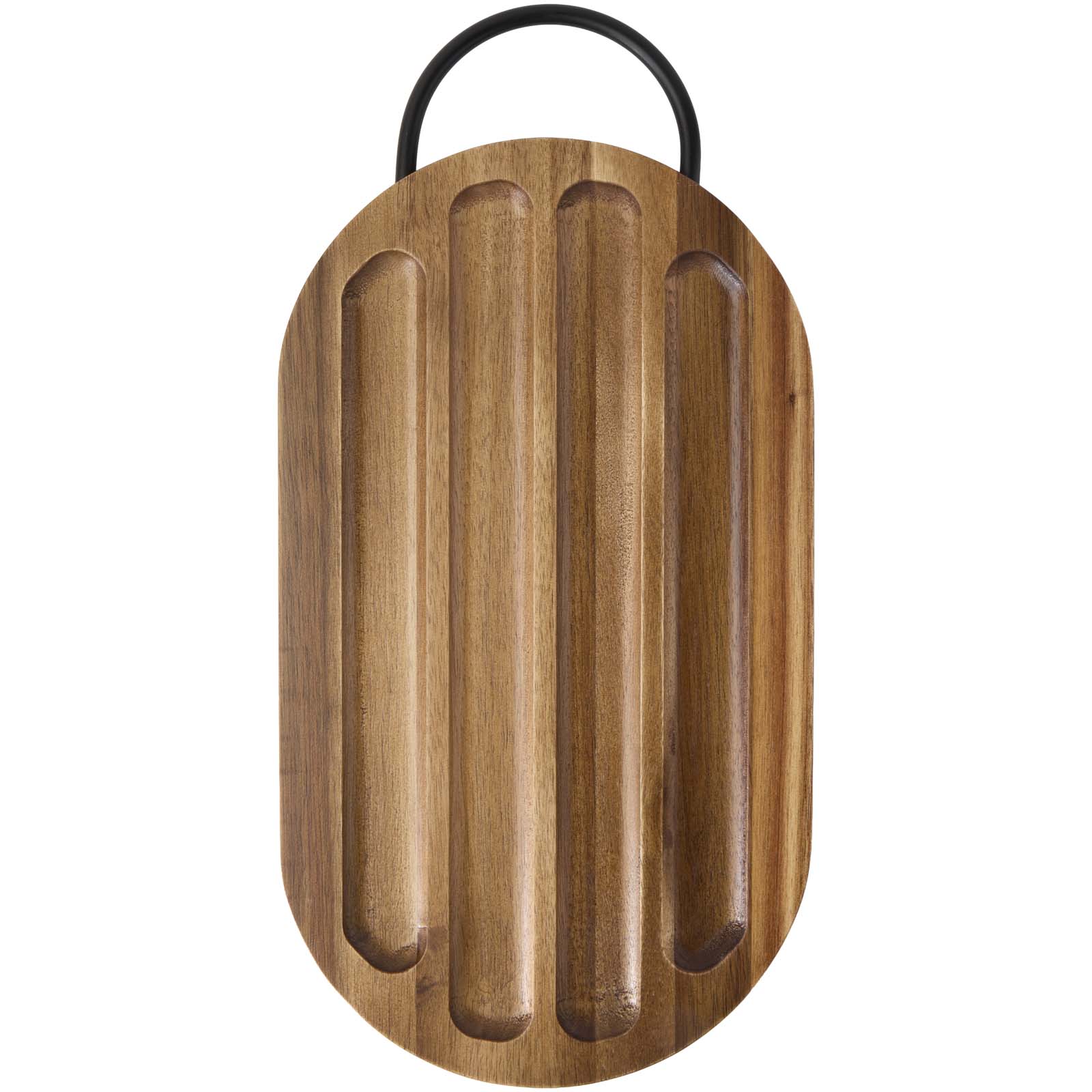 Tabla de cortar de madera de acacia con cuchillo para pan Prestige