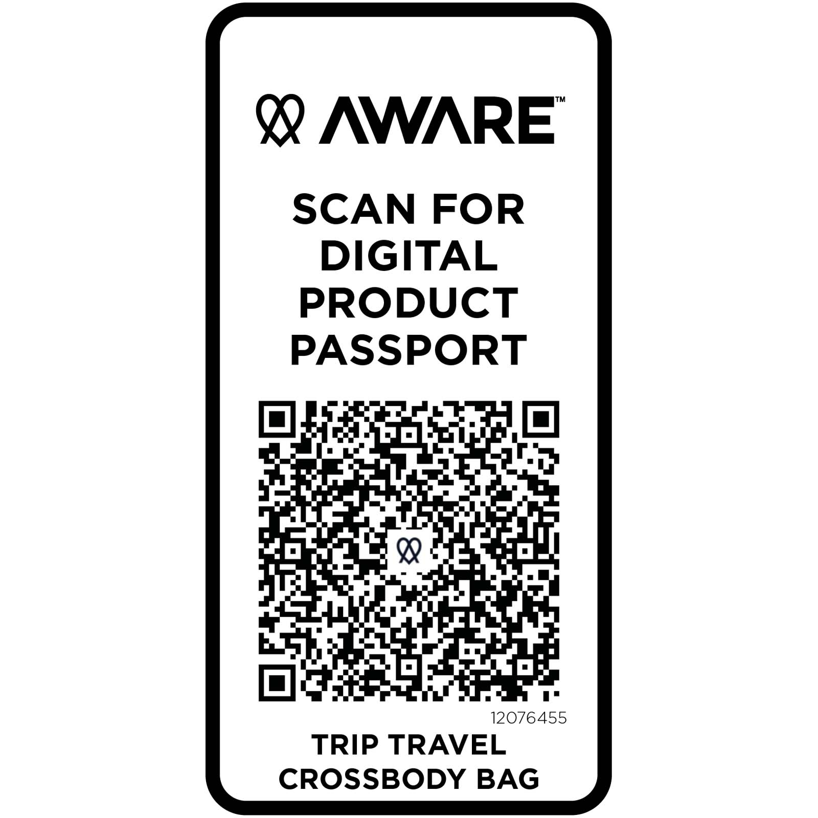 Bolsa bandolera de viaje reciclada de 1 litro Trip Aware™