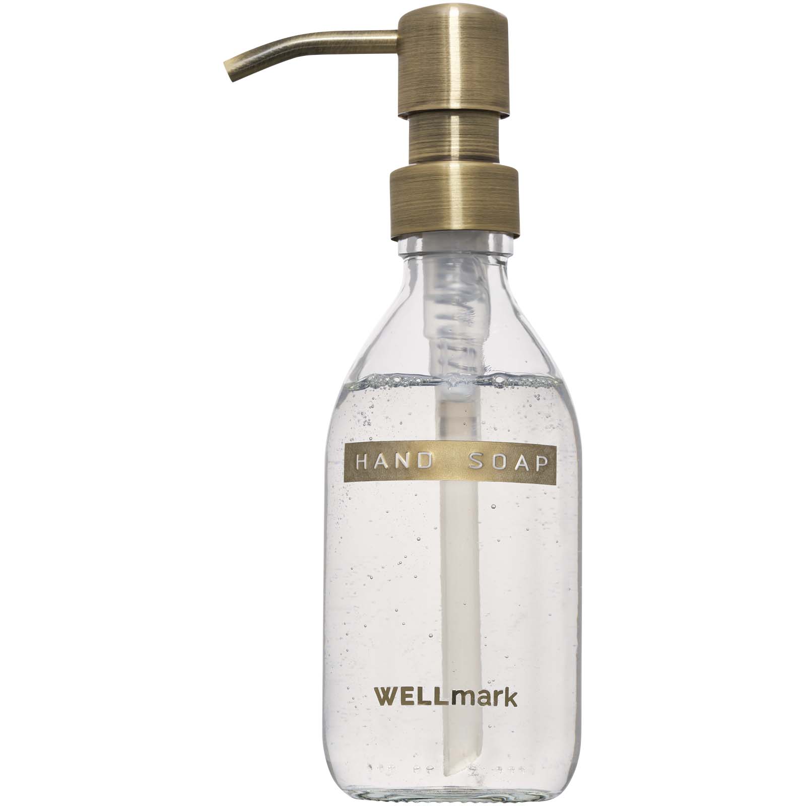 Dispensador de jabón de manos de 250 ml y juego de velas aromáticas de 150 g con fragancia de lino fresco Wellmark Discovery