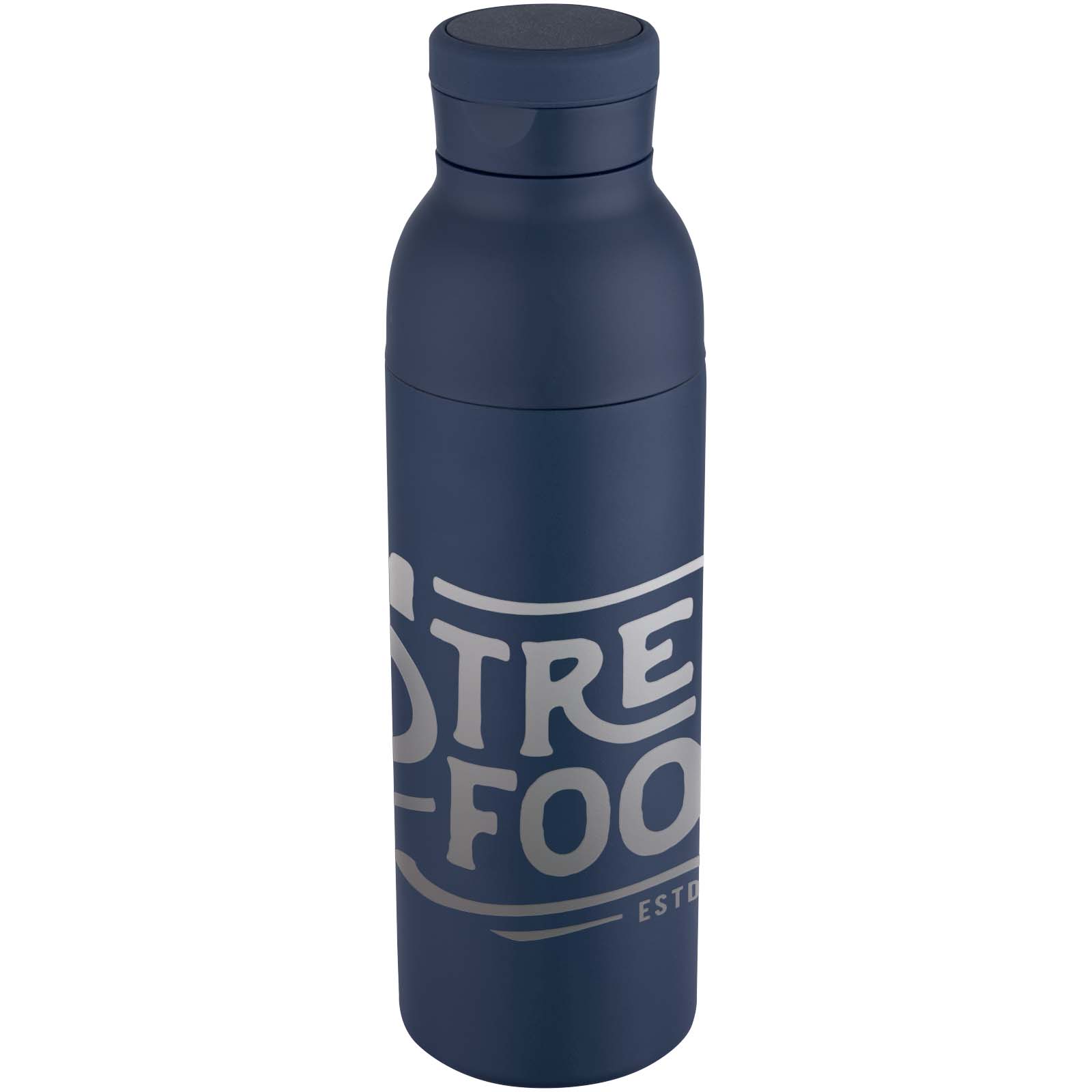 Botella de 650 ml con doble pared aislante de acero inoxidable reciclado RCS Illuminate