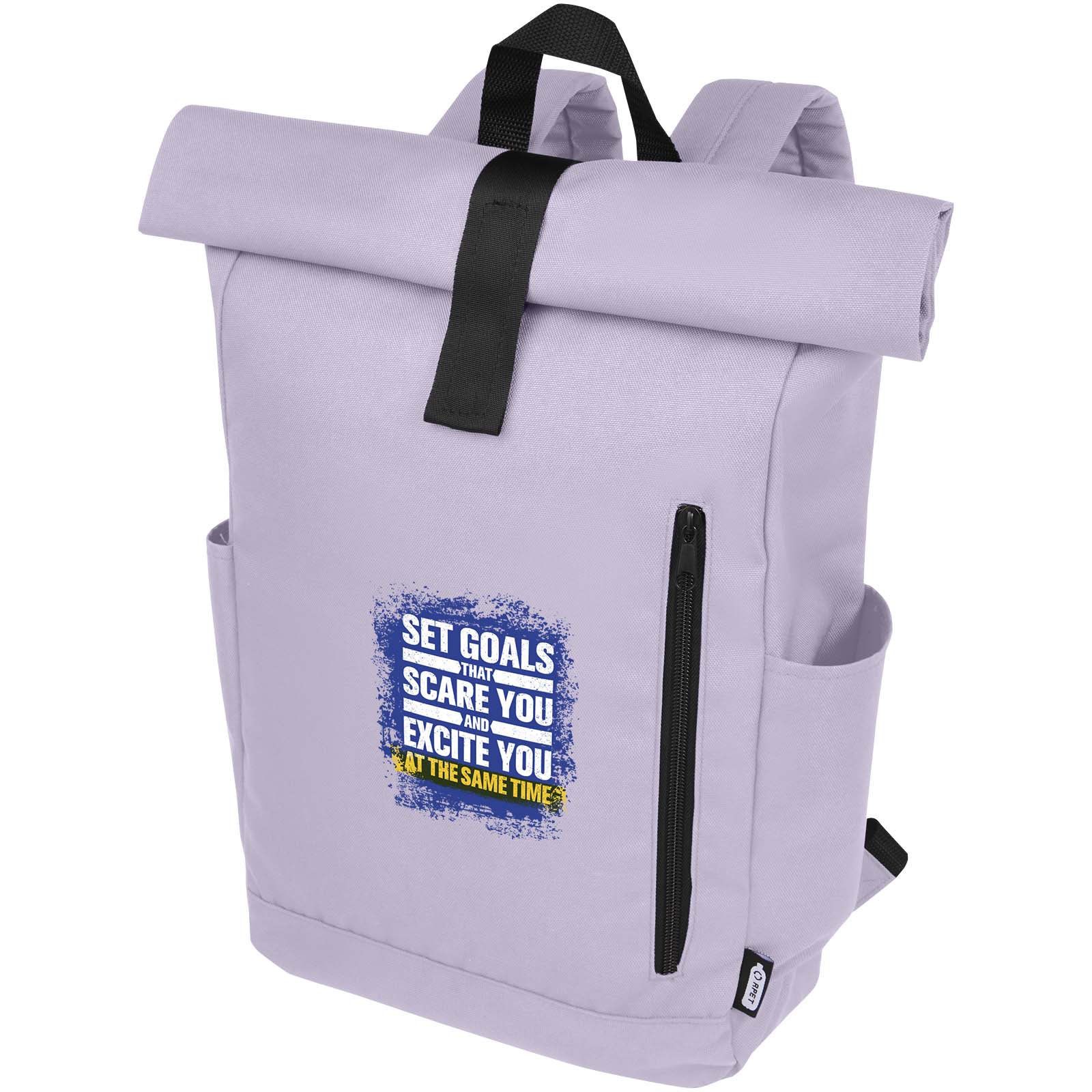 Byron 15.6 GRS RPET roll-top backpack 18L