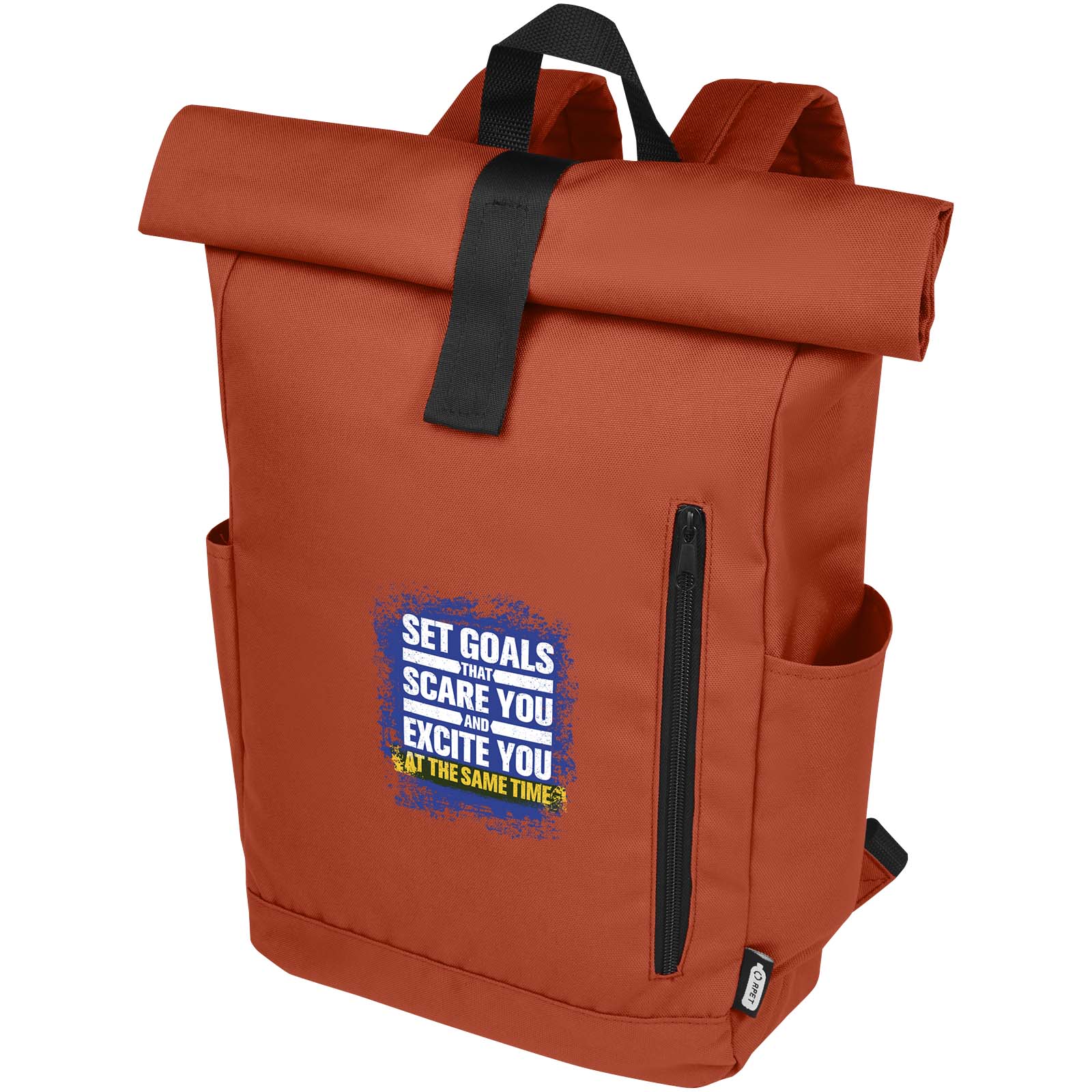 Byron 15.6 GRS RPET roll-top backpack 18L