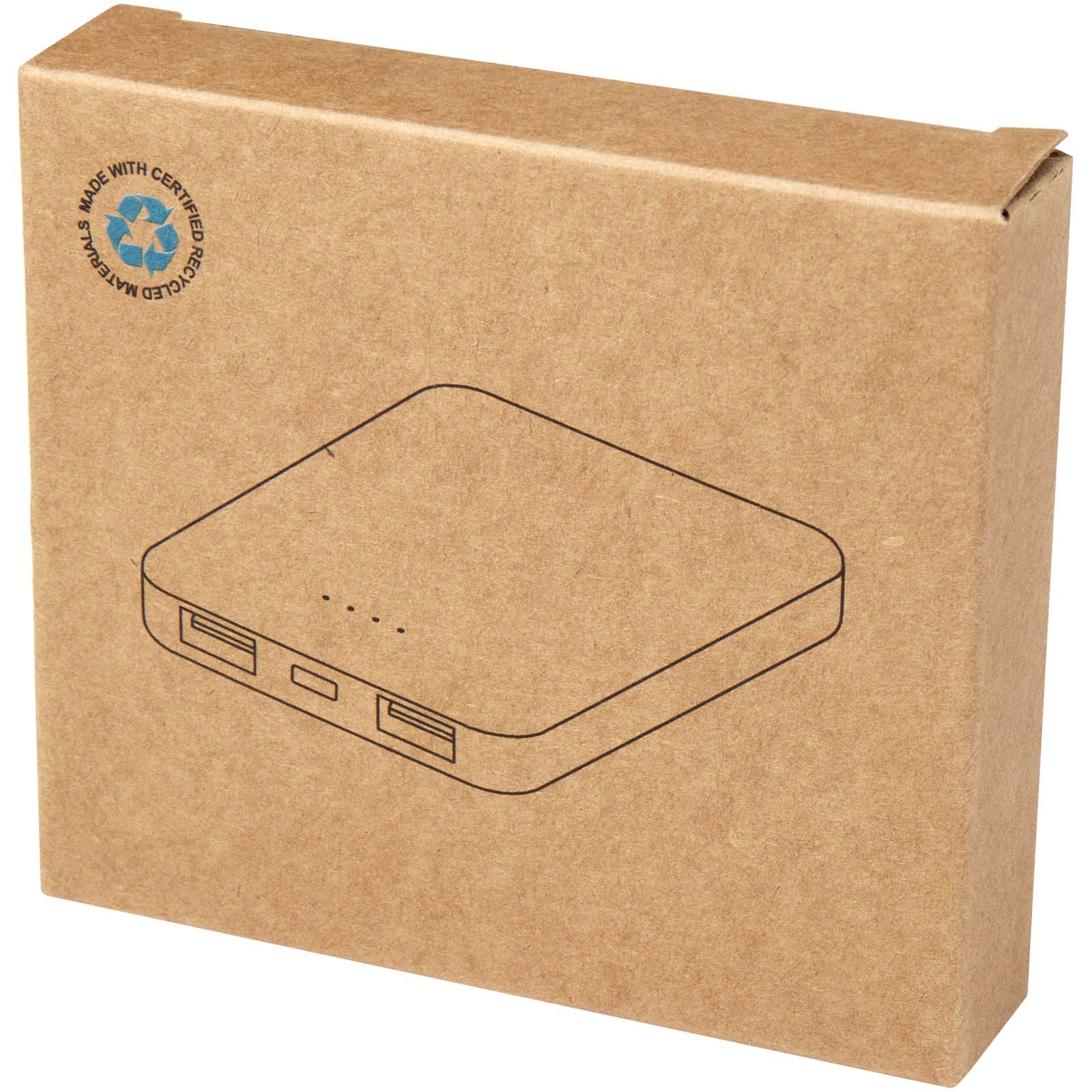 Batería externa tipo C de plástico reciclado de 5000 mAh Asama