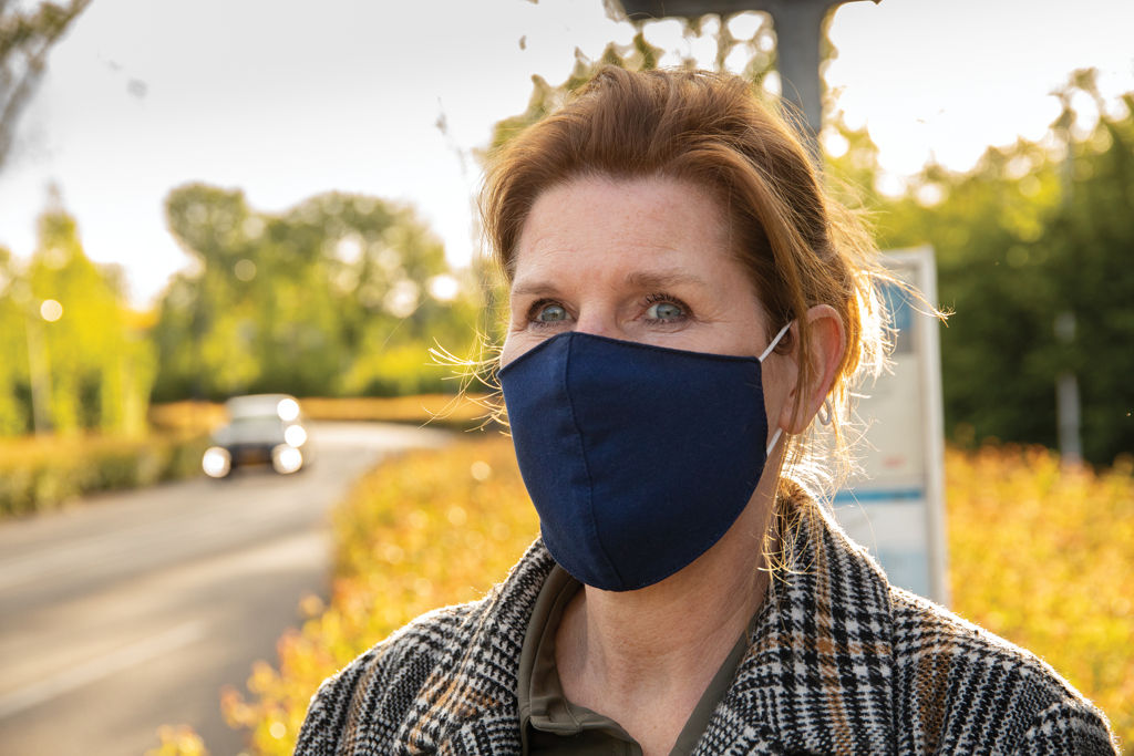Mascarilla de algodón reutilizable de 2 capas