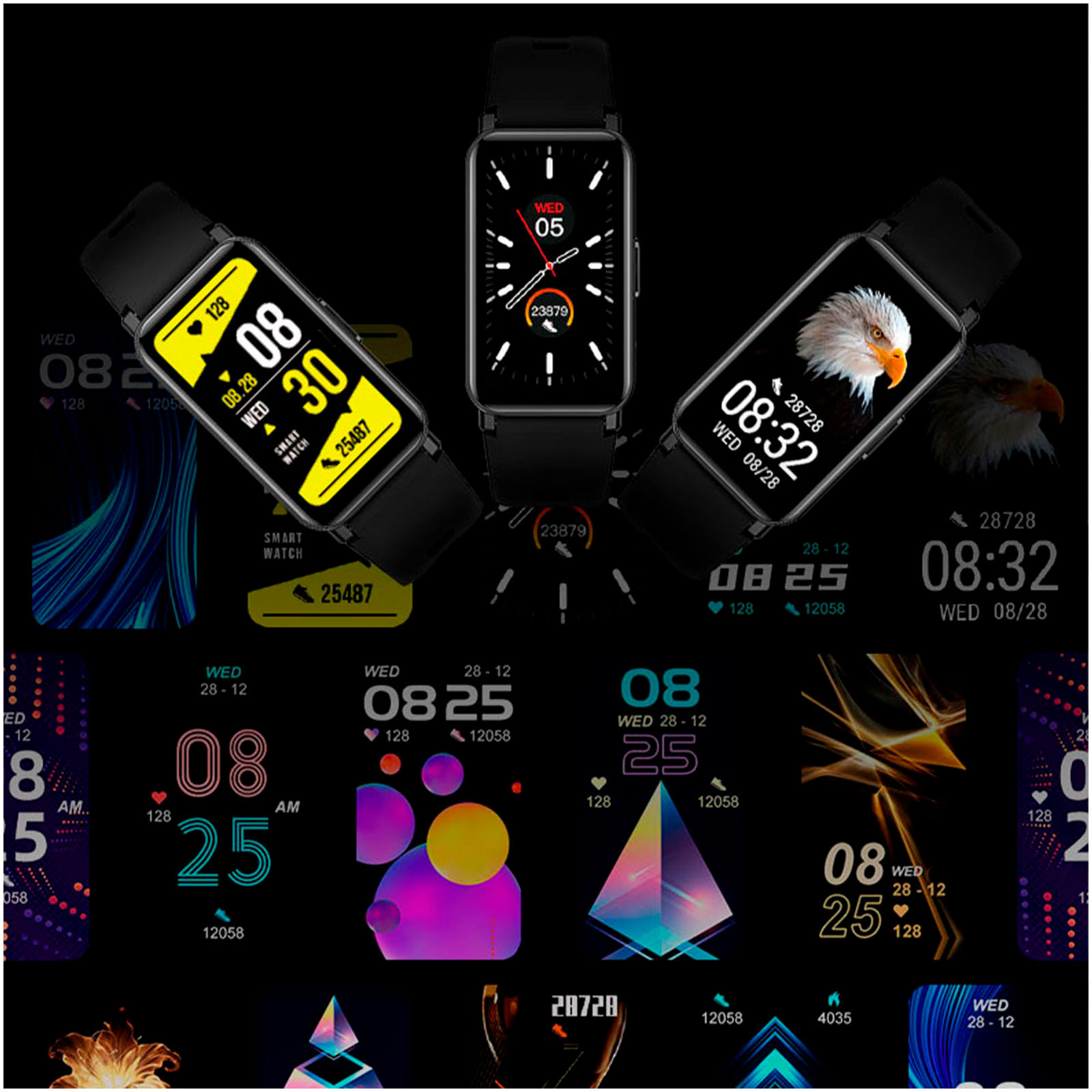 Pulsera inteligente multideporte con GPS Prixton AT806