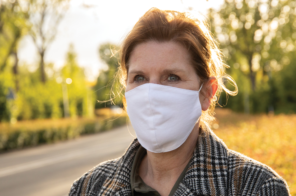 Mascarilla de algodón reutilizable de 2 capas