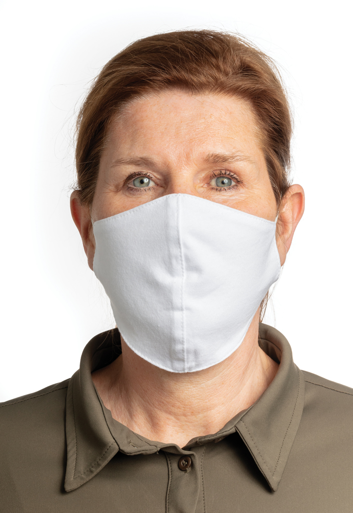 Mascarilla de algodón reutilizable de 2 capas