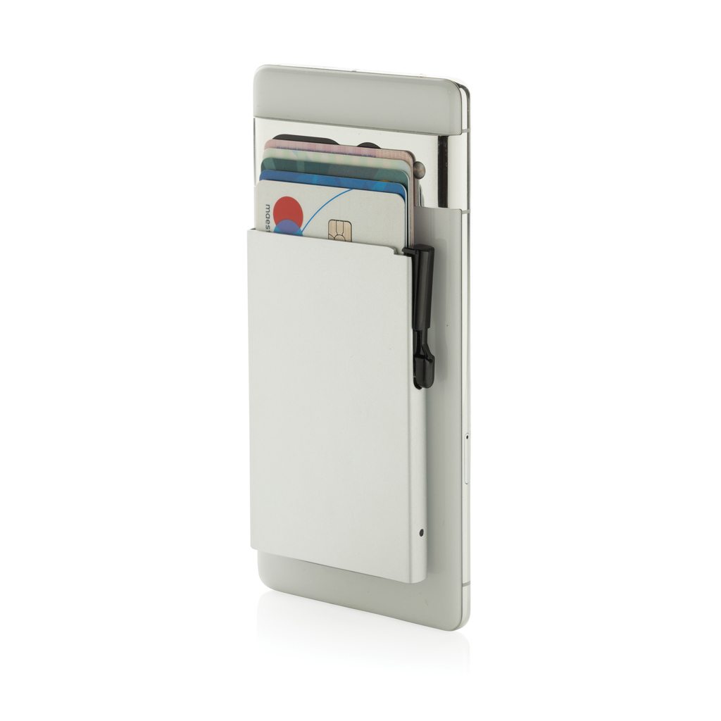 Standard aluminium RFID magnetic phone cardholder