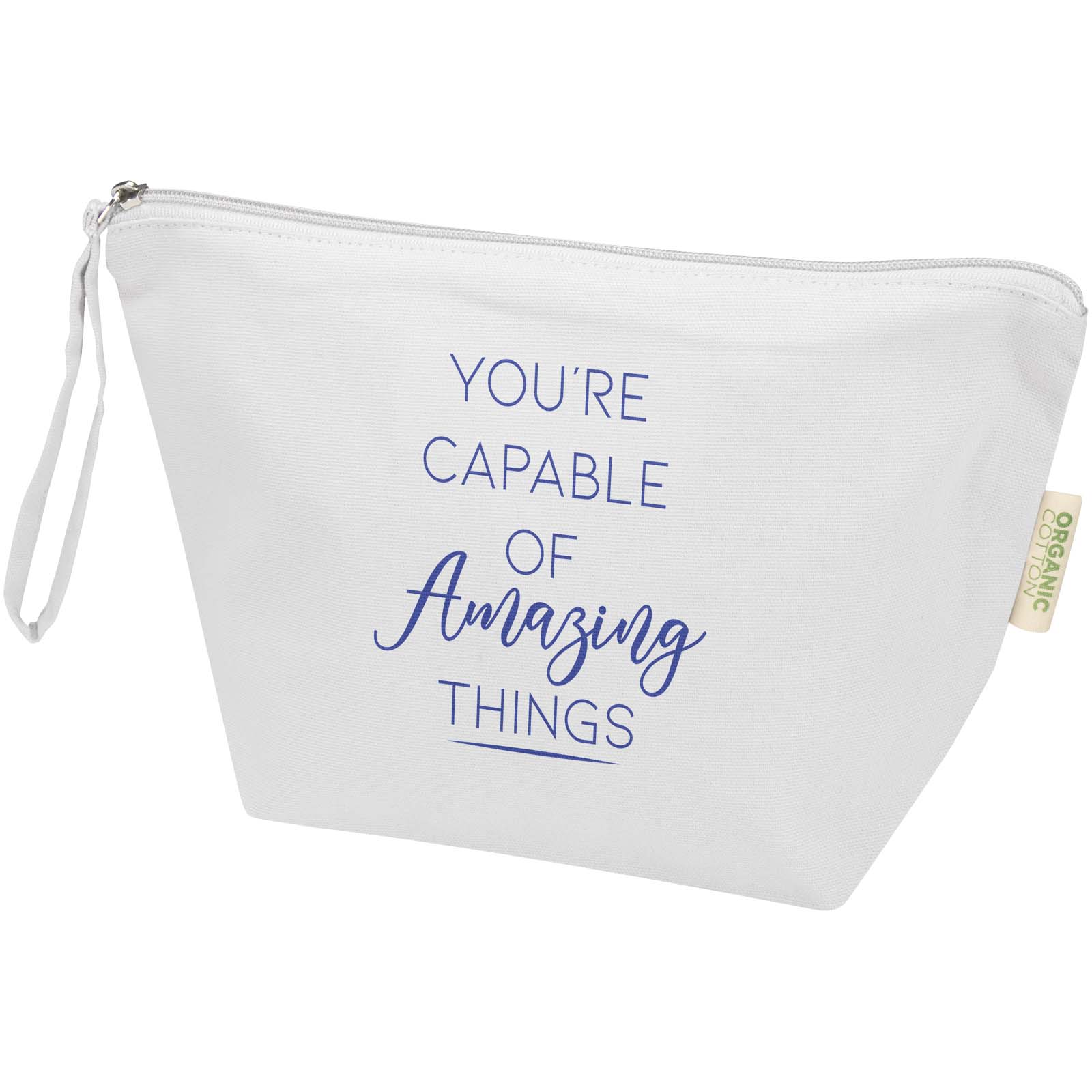 Bolsa de aseo grande de 3 l algodón orgánico OCS de 180 g/m² Odisha