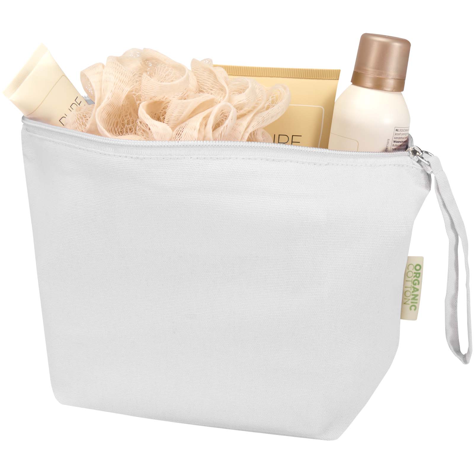Bolsa de aseo grande de 3 l algodón orgánico OCS de 180 g/m² Odisha