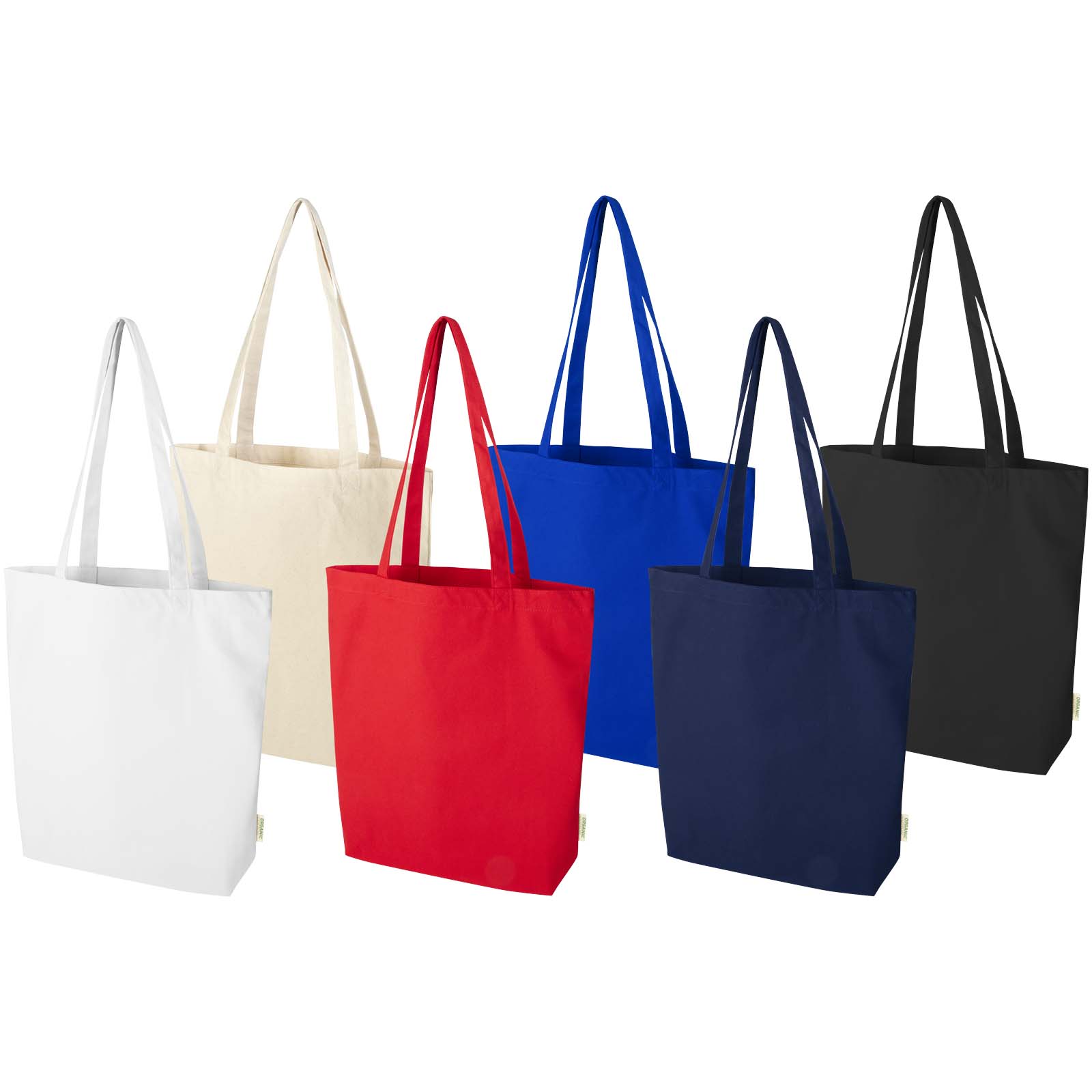 Bolsa Tote de 11 l con fondo ancho algodón orgánico OCS de 180 g/m² Odisha