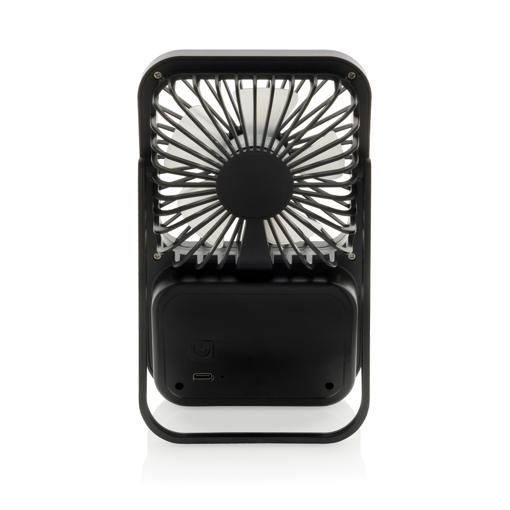 Ventilador escritorio recargable plástico reciclado Aervina