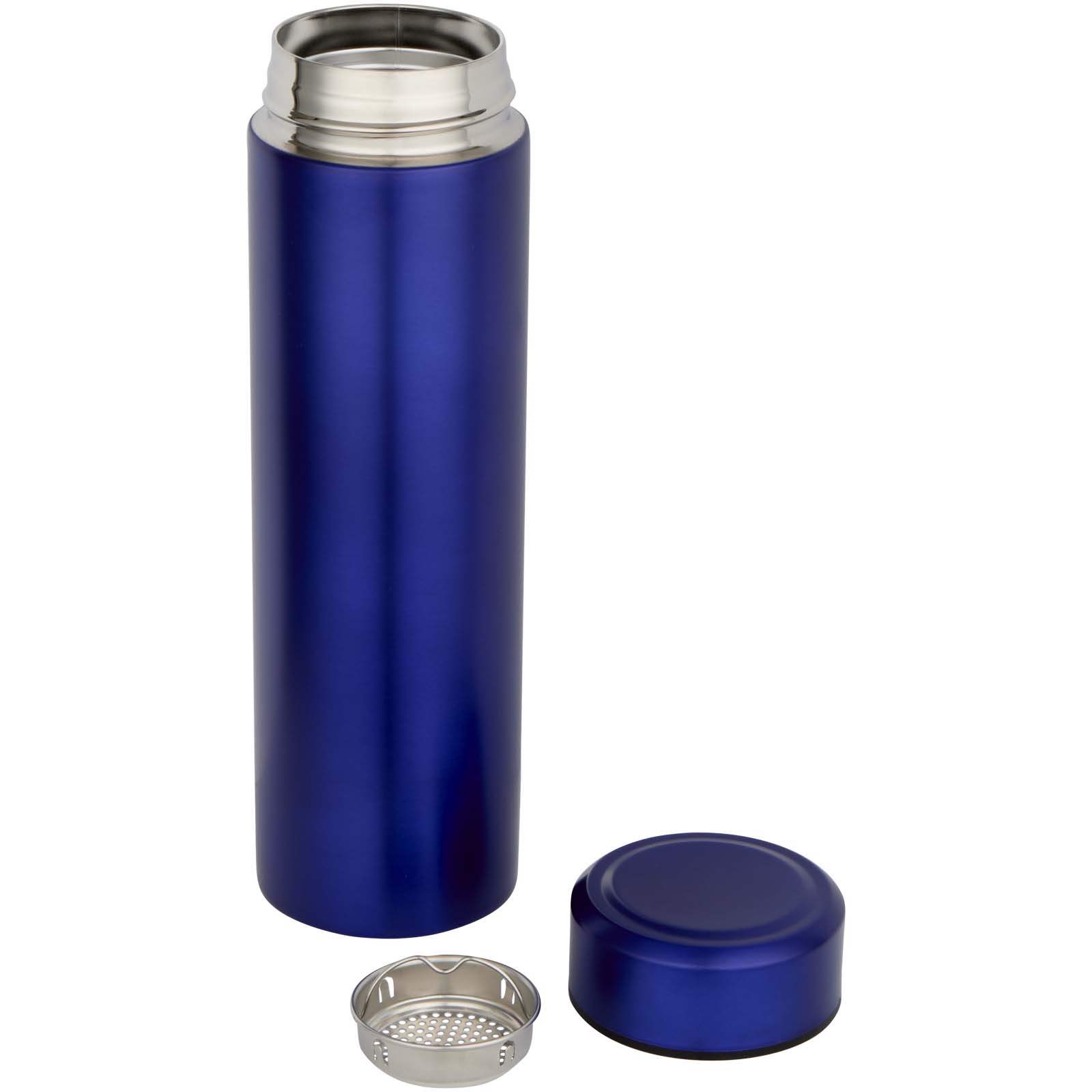 Termo de acero inoxidable de doble pared de 450 ml con colador de té Taylor