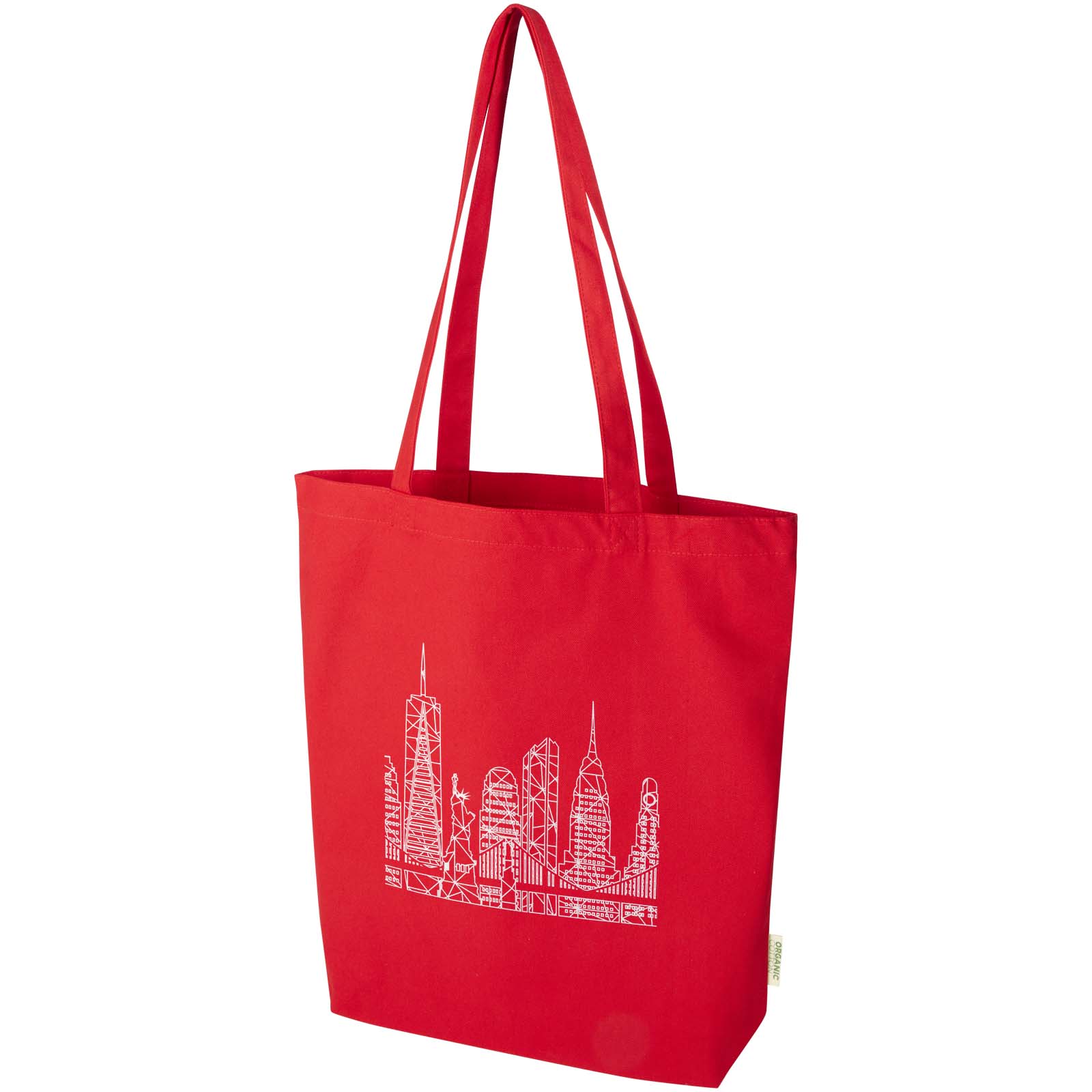 Bolsa Tote de 11 l con fondo ancho algodón orgánico OCS de 180 g/m² Odisha