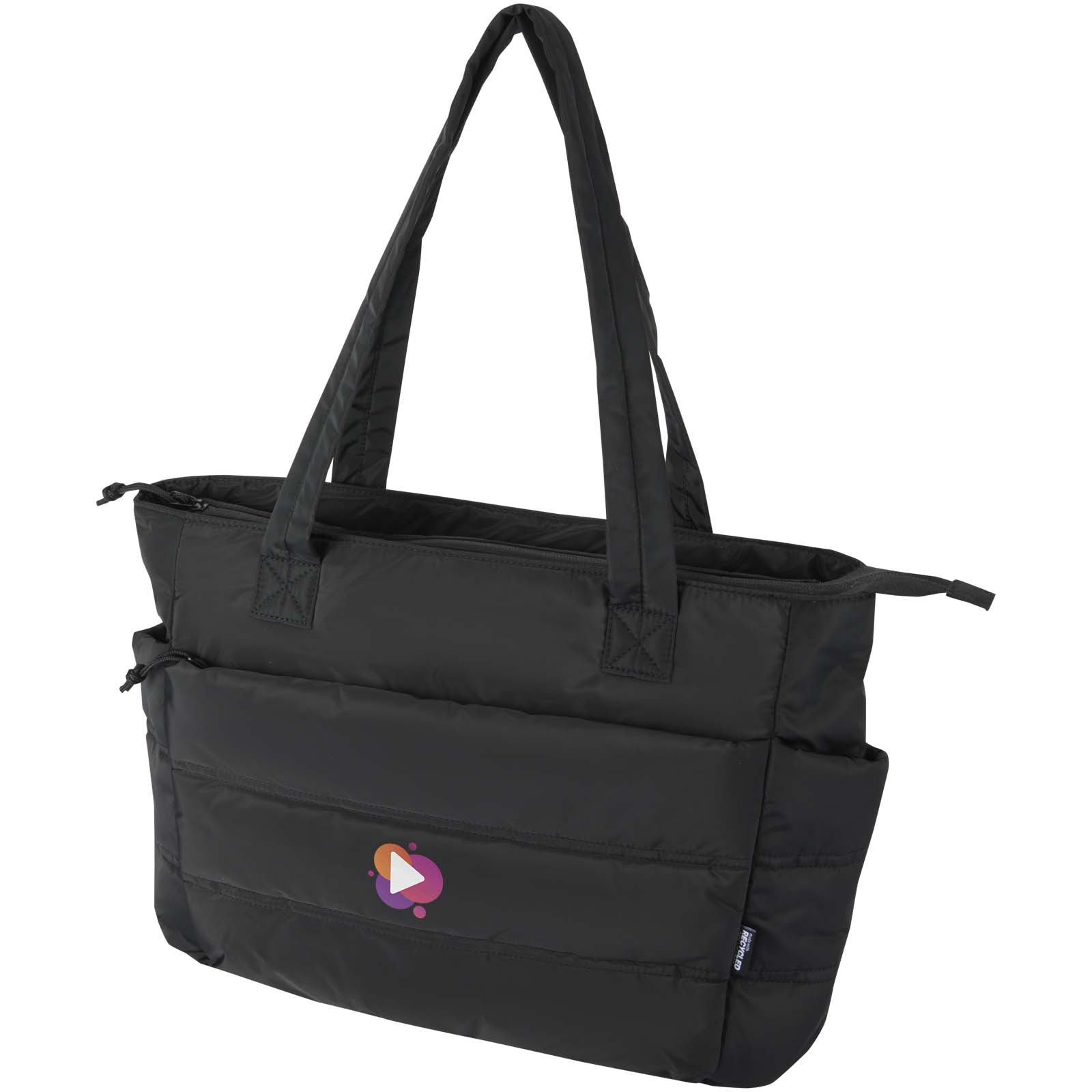 Bolsa Tote para portátil de 15,6 y 18l de material reciclado GRS Puffer