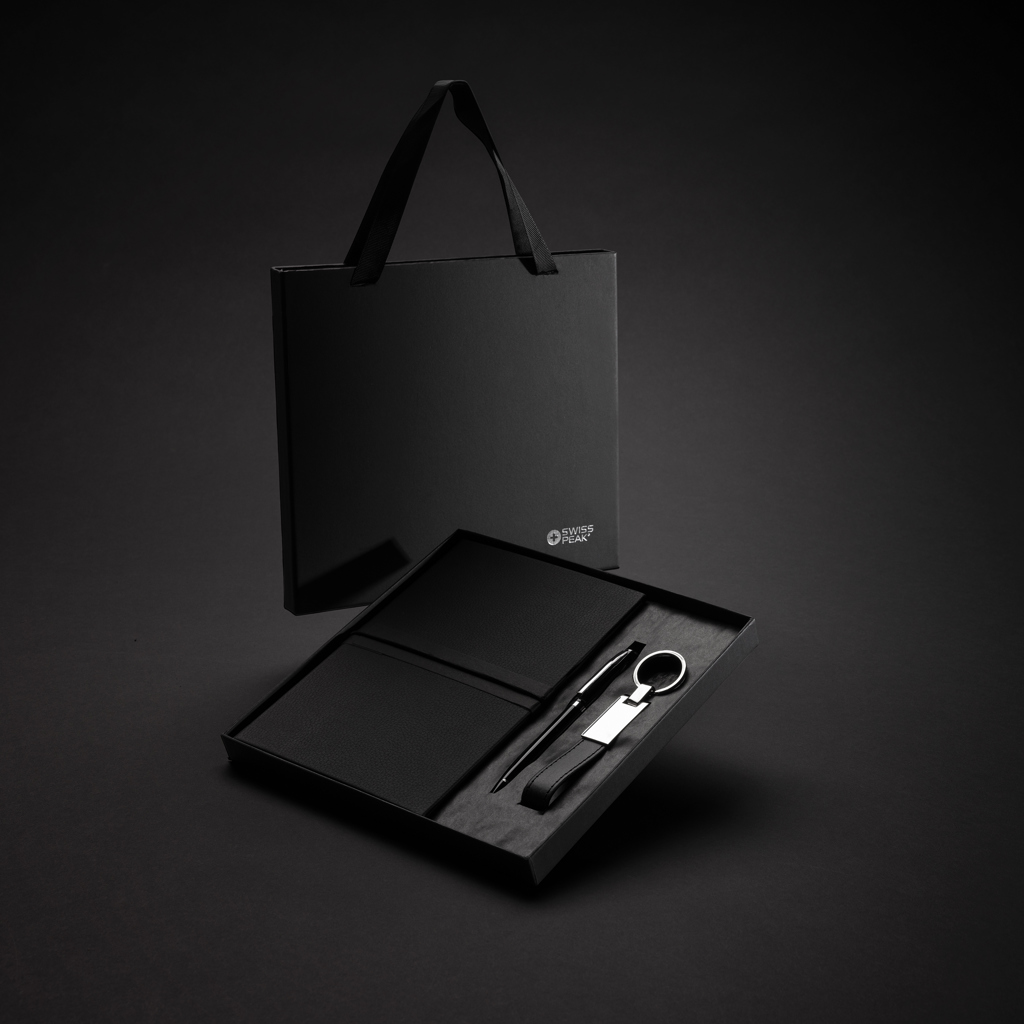 Set de regalo business Swiss Peak con certificación RCS