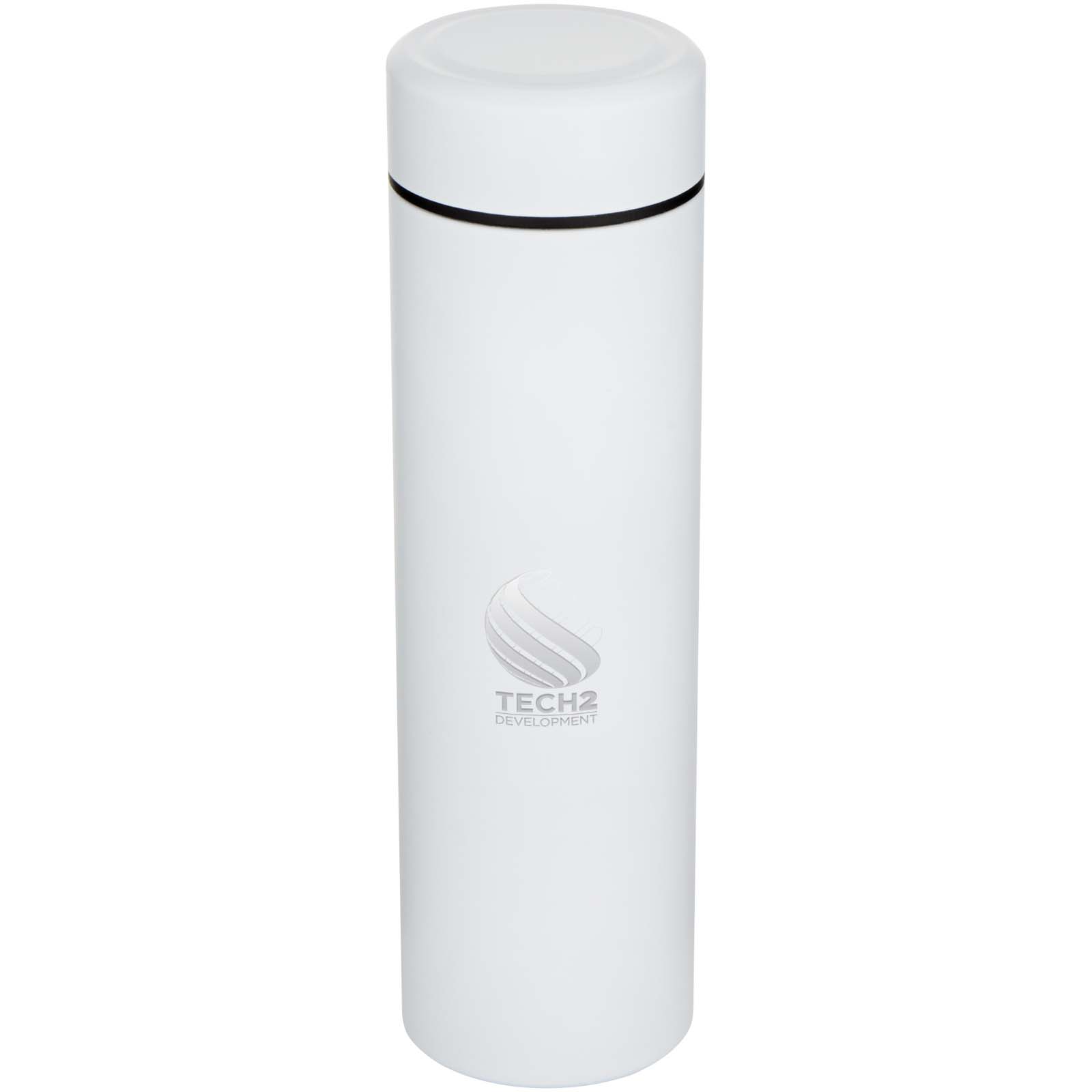 Termo de acero inoxidable de doble pared de 450 ml con colador de té Taylor