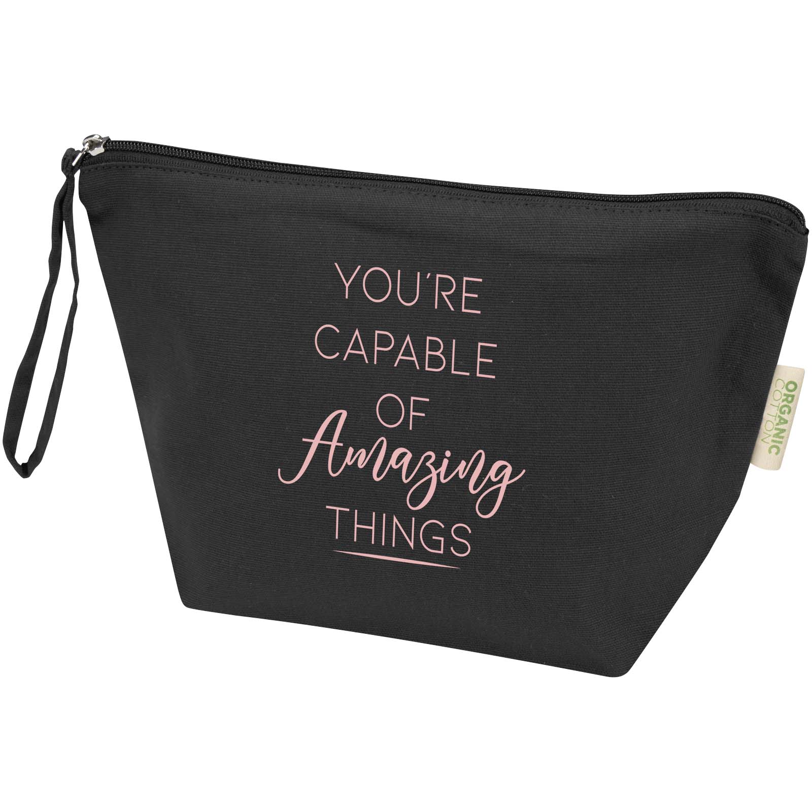 Bolsa de aseo grande de 3 l algodón orgánico OCS de 180 g/m² Odisha