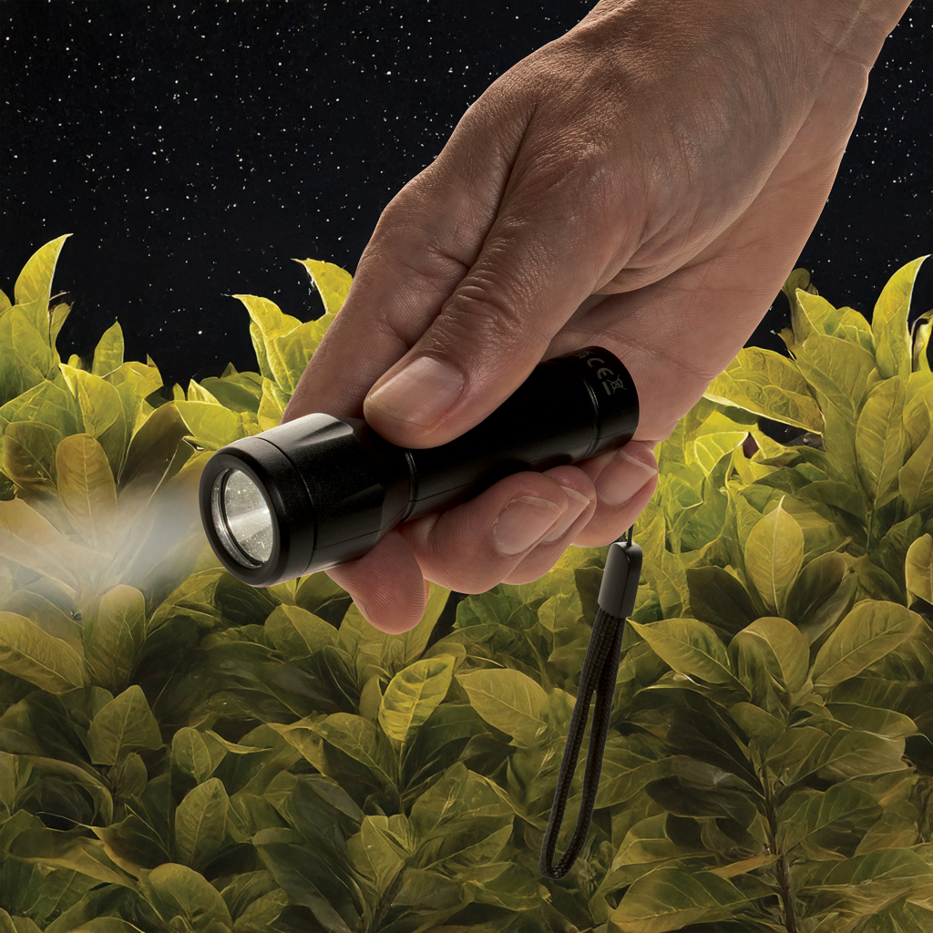 Linterna recargable por USB Flara RSC de plástico reciclado