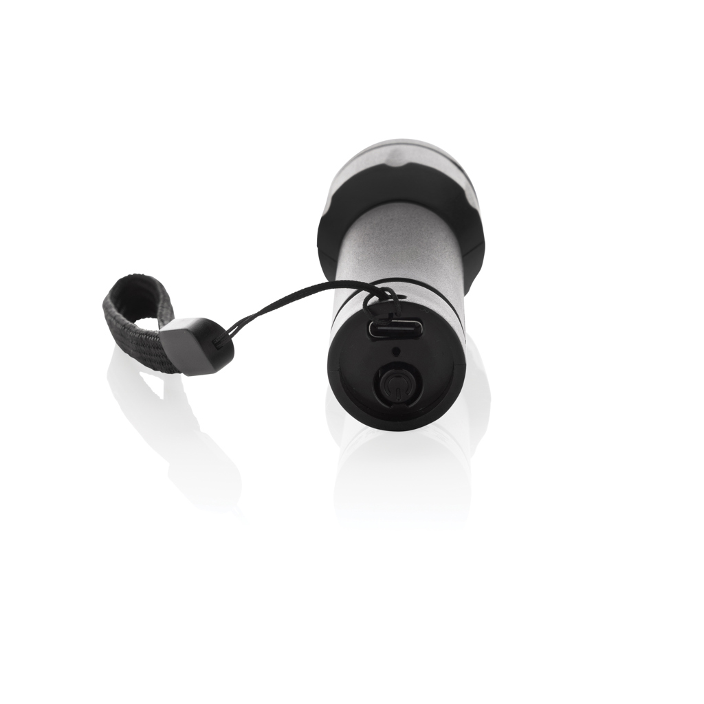 Linterna recargable por USB Flara RSC de plástico reciclado