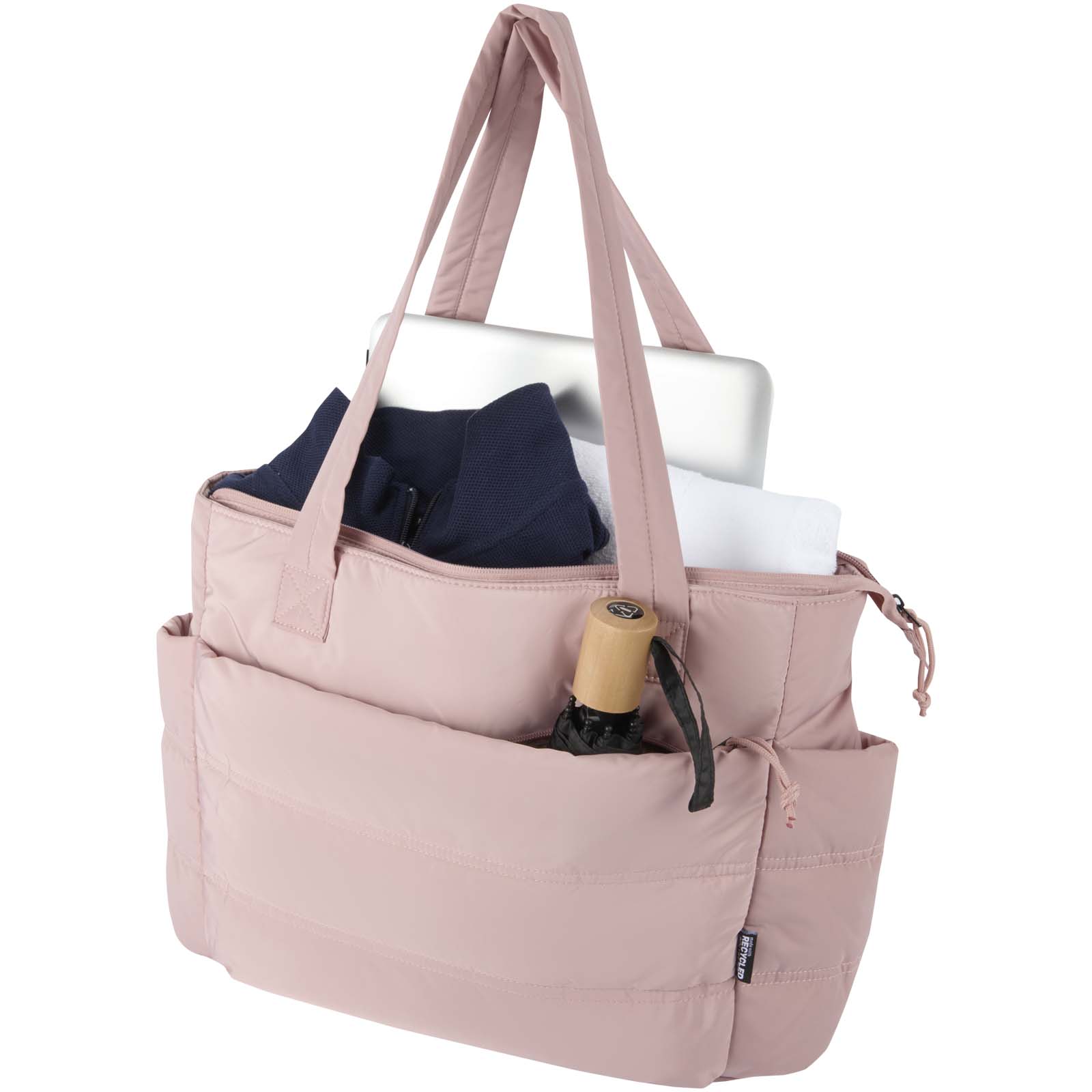 Bolsa Tote para portátil de 15,6 y 18l de material reciclado GRS Puffer