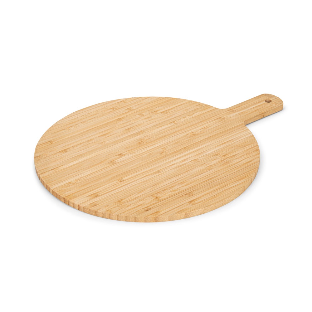 CHEESANO. Round shaped bamboo serving board