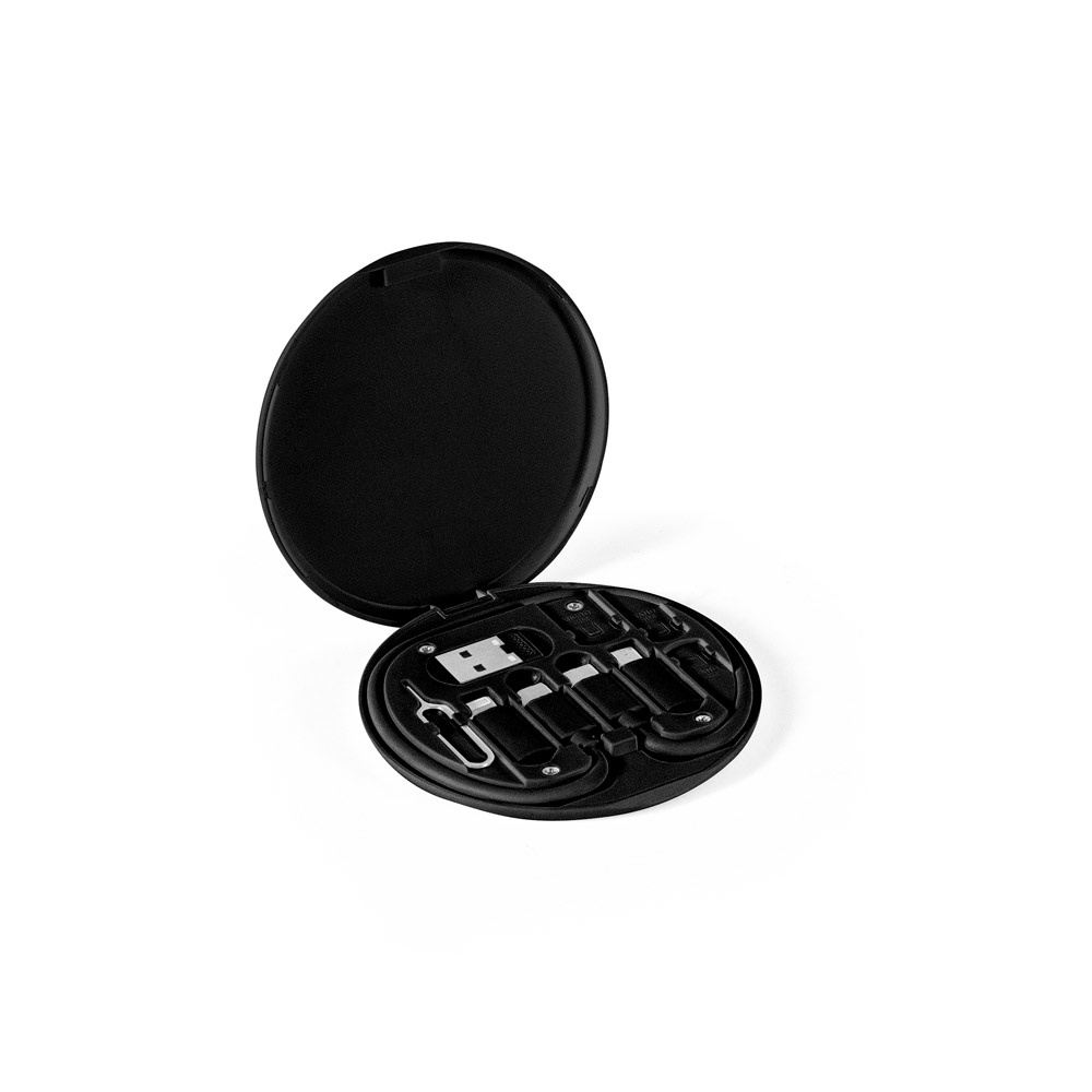 SYSTROM. Recycled ABS (100% rABS) superfast charging cable and adapter set