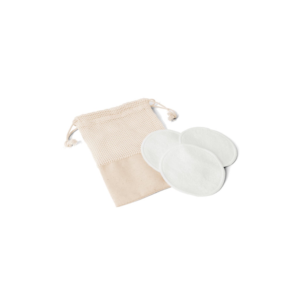 ELISE. Set of 3 washable and reusable facial cleansing pads