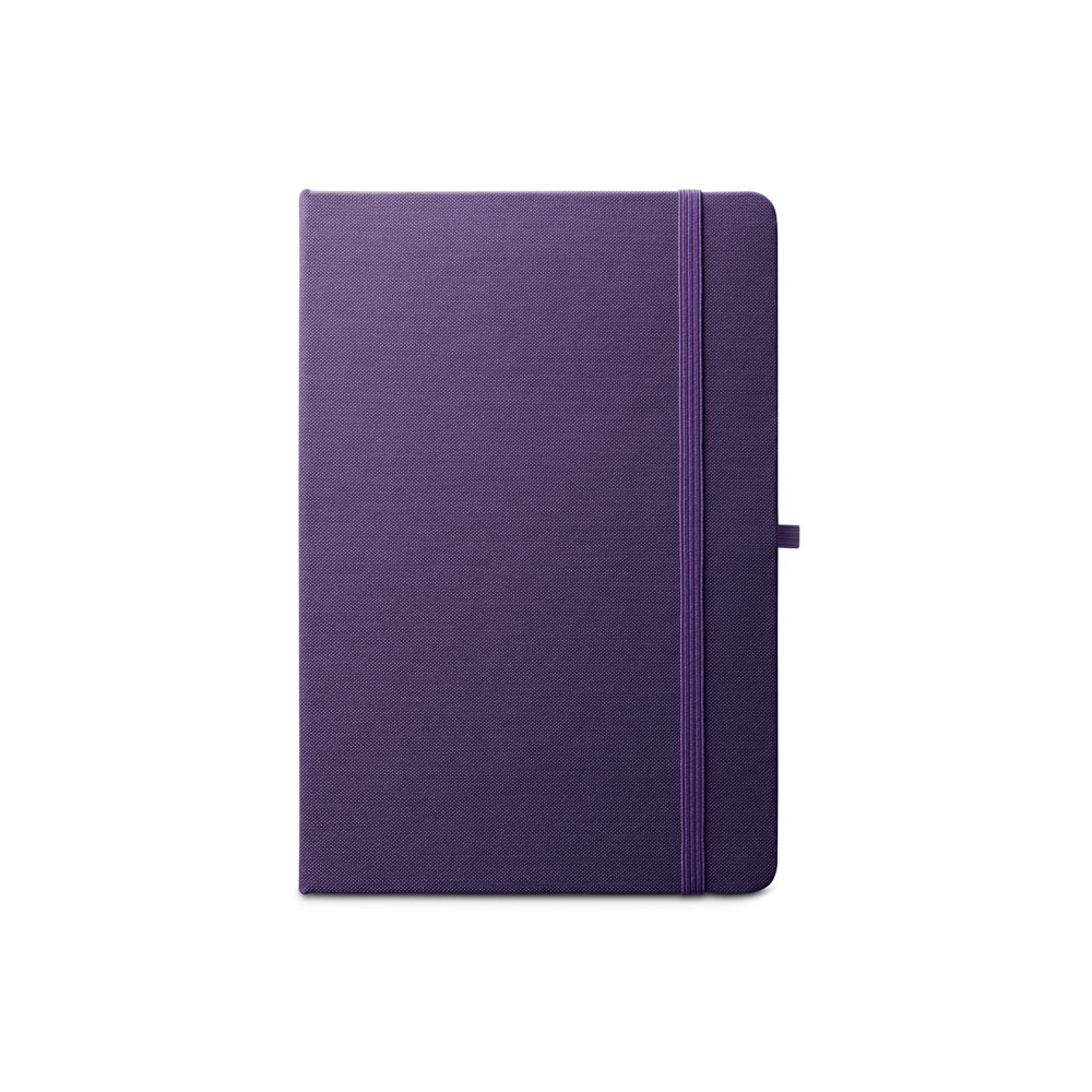 ANNE. A5 notebook in recycled polyester (100% rPET) with lined pages