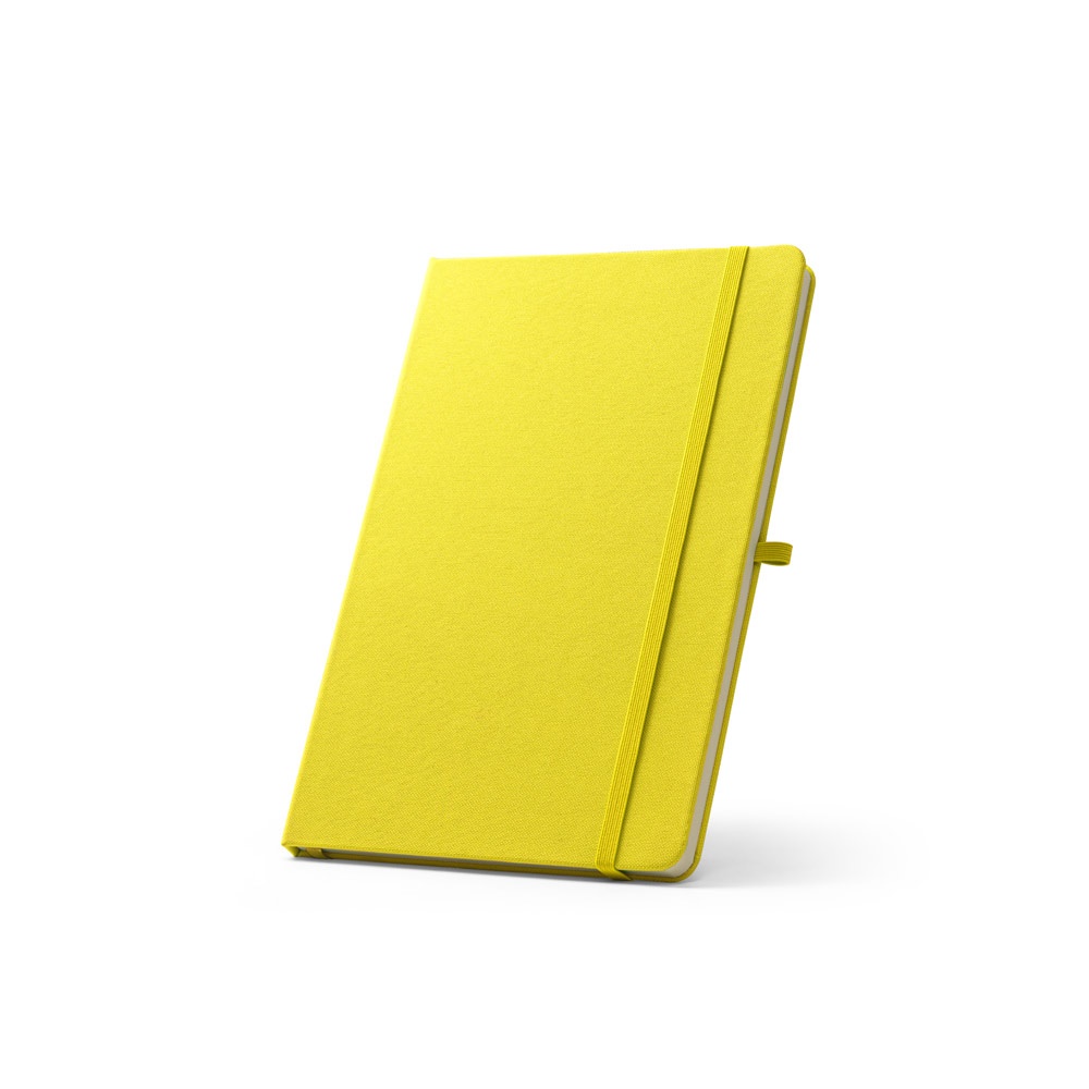 ANNE. A5 notebook in recycled polyester (100% rPET) with lined pages