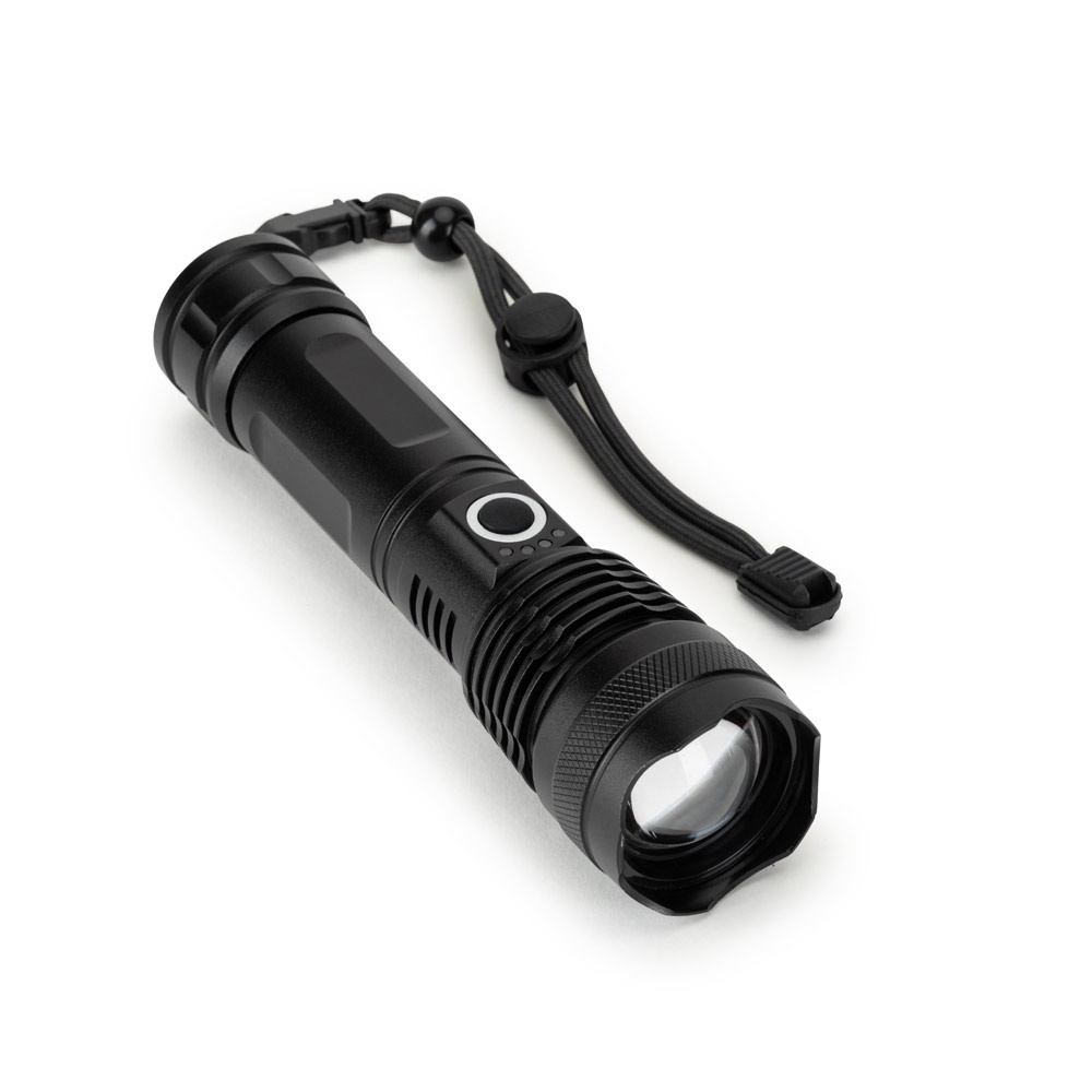 YVIAN. Rechargeable 10 W torch made from aluminium (100% rAL)