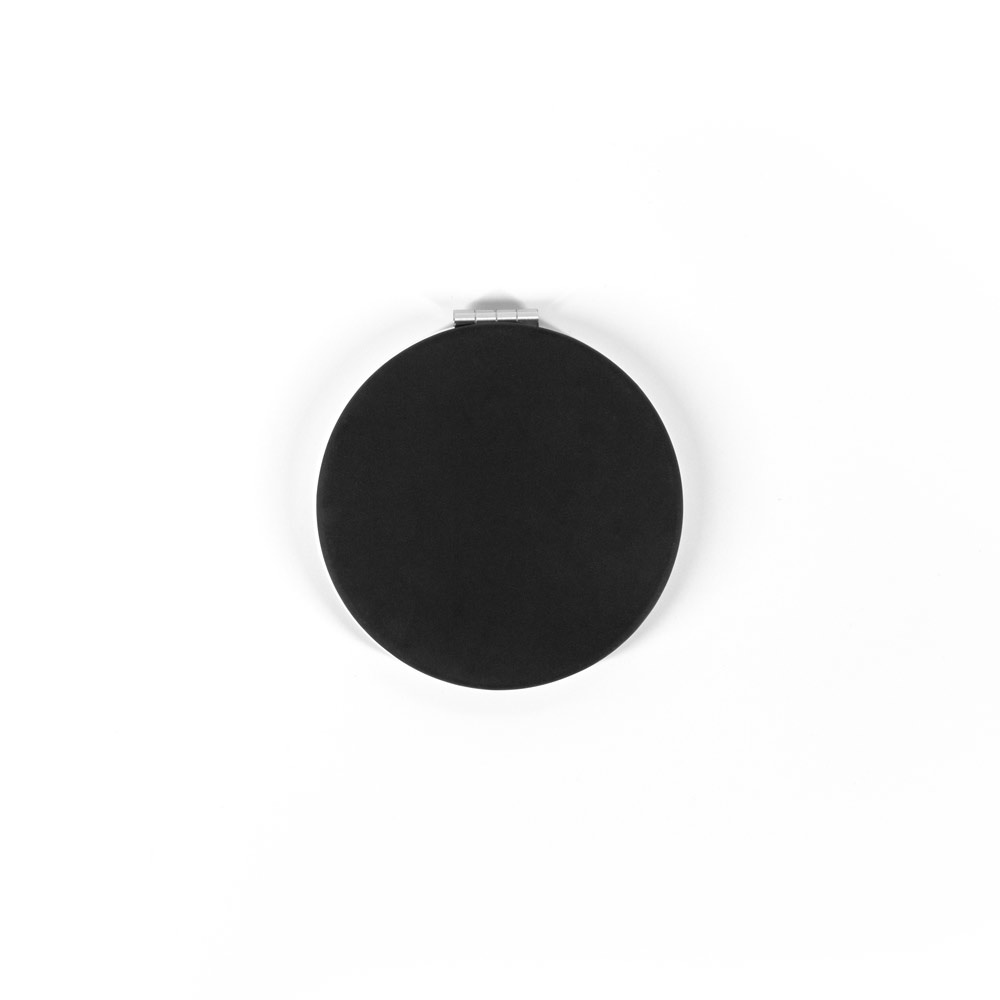 FREYA. Double-sided round mirror with matte PU exterior