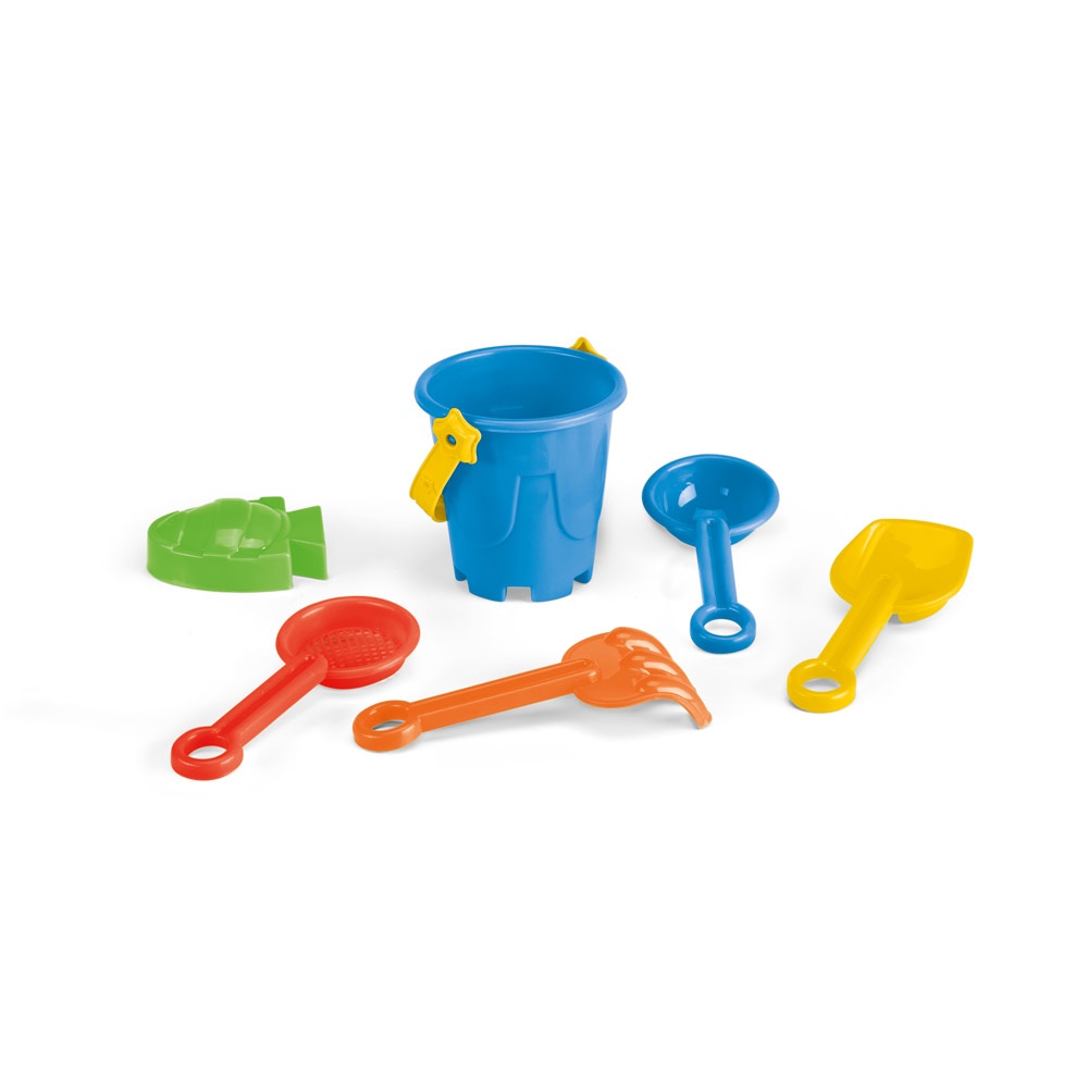 VALLARTA. Cubo de playa PP con 5 accesorios