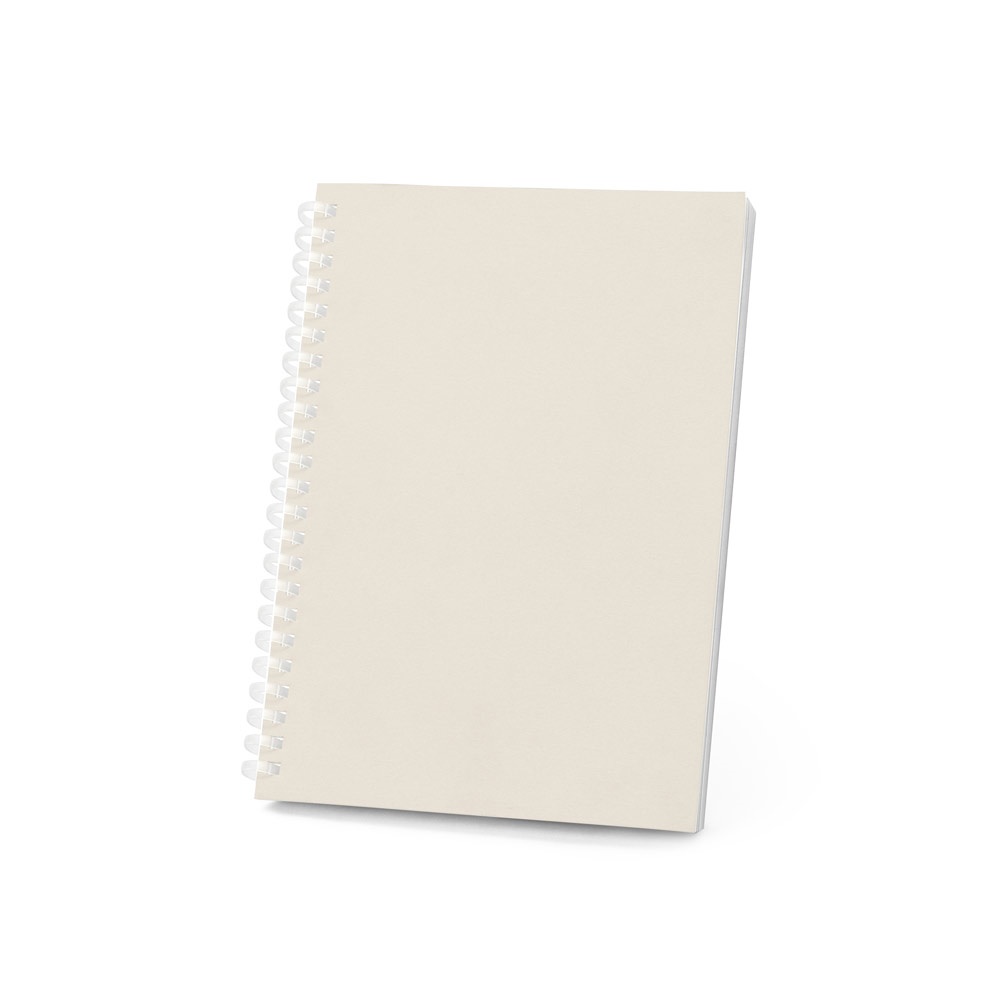 SCHILLER. A5 notepad with flexible cover, made from 100% recycled paper