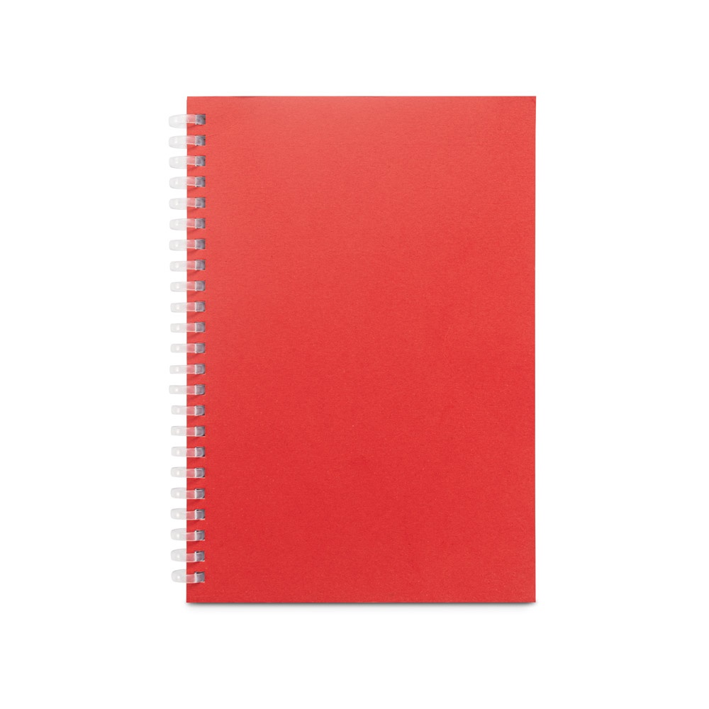SCHILLER. A5 notepad with flexible cover, made from 100% recycled paper