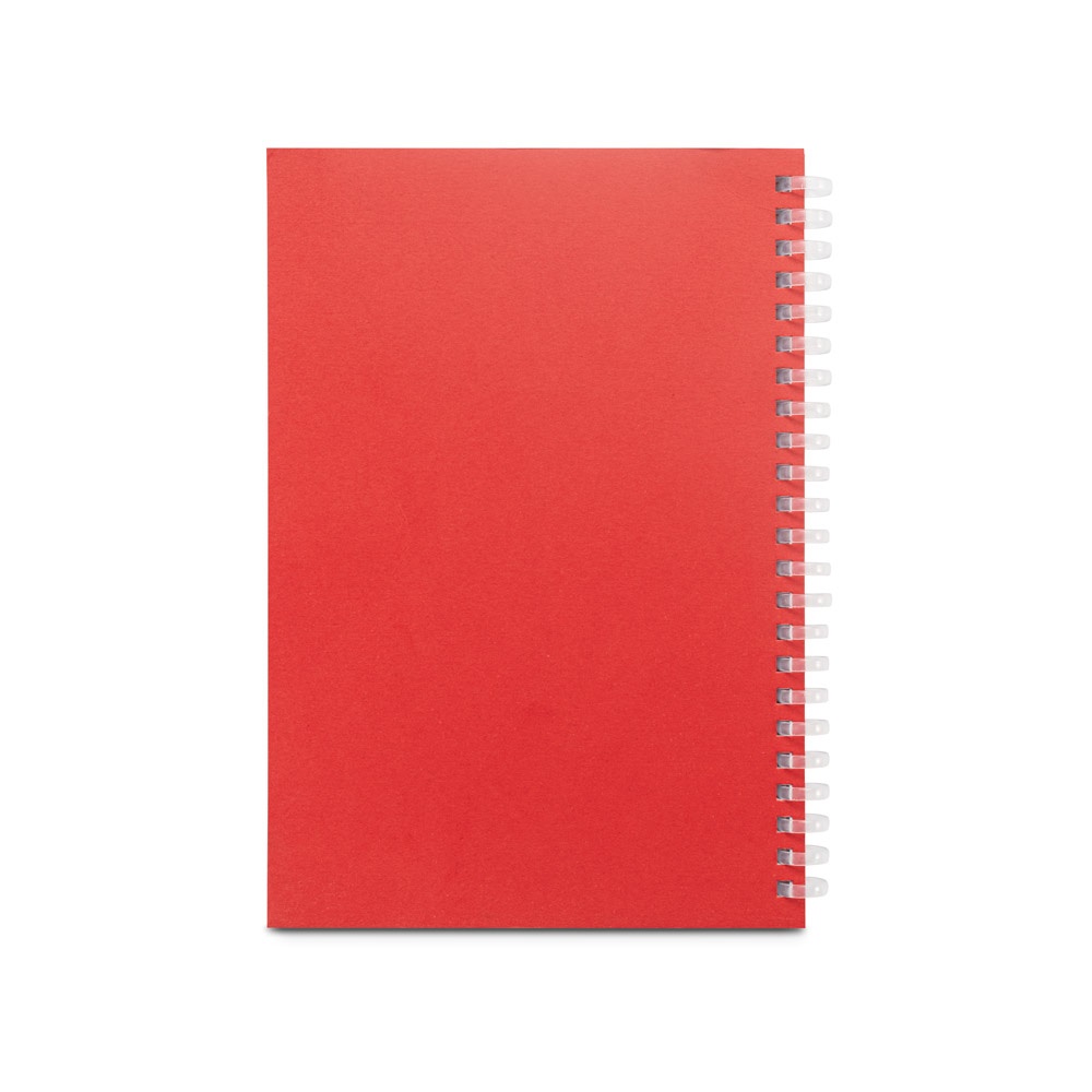 SCHILLER. A5 notepad with flexible cover, made from 100% recycled paper