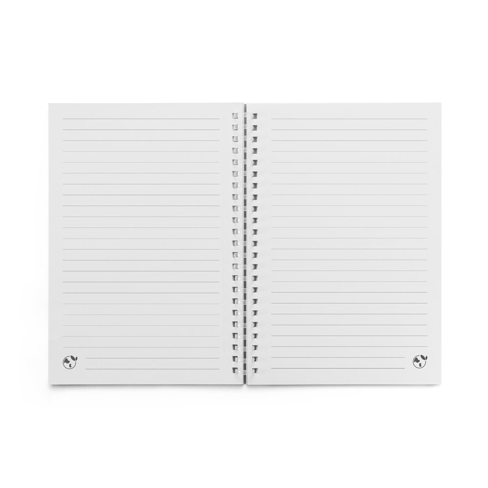 SCHILLER. A5 notepad with flexible cover, made from 100% recycled paper