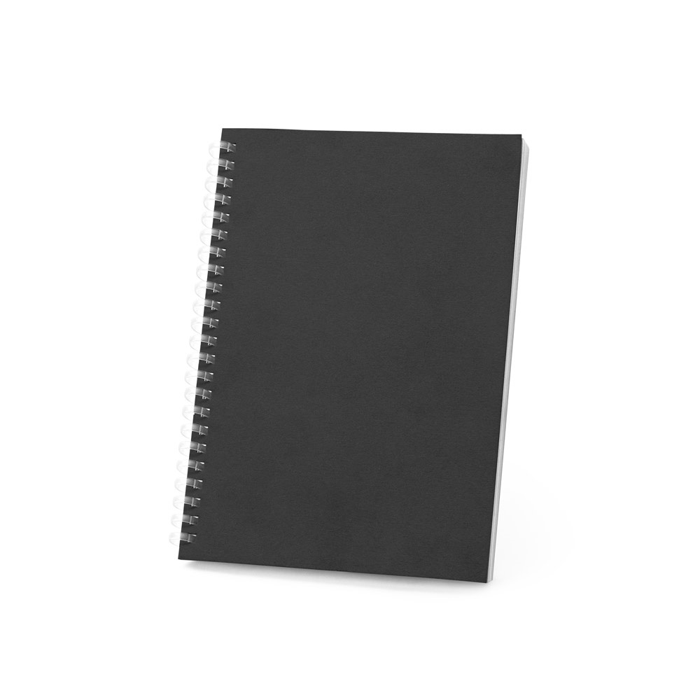 SCHILLER. A5 notepad with flexible cover, made from 100% recycled paper
