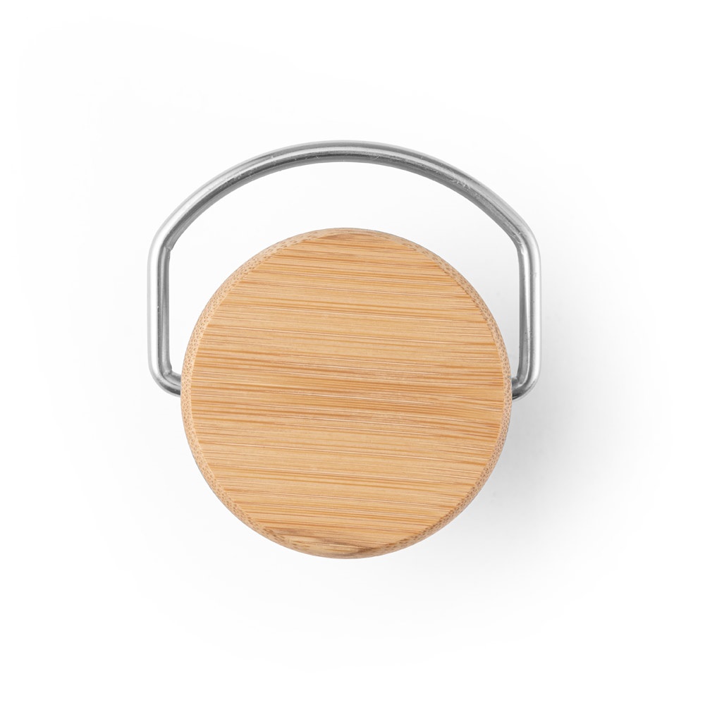 EWING. Botella de acero inoxidable de pared simple (90% reciclada)