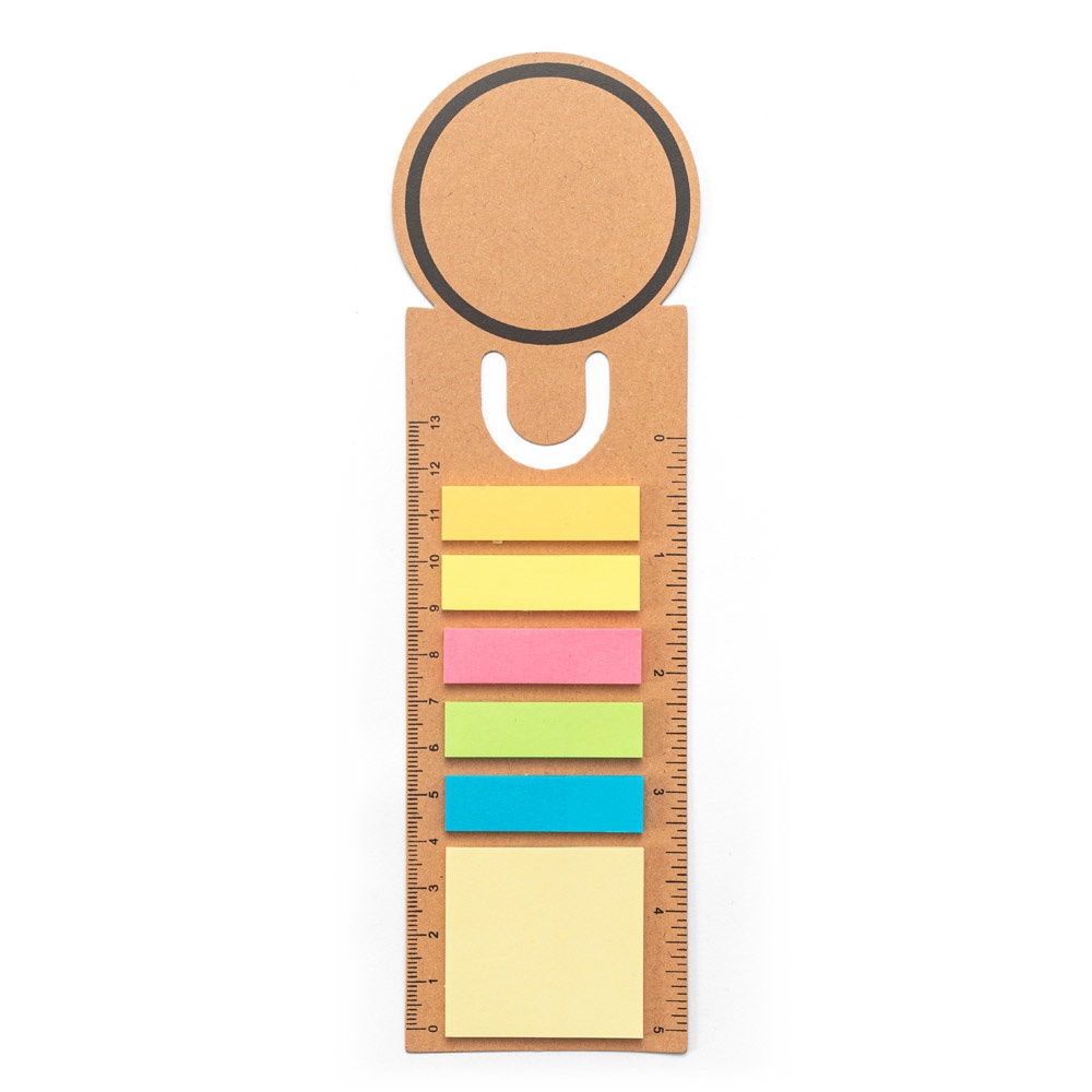 SAWYER. 3-in-1 office set, made from 100% recycled paper, with a round top and black printing all around