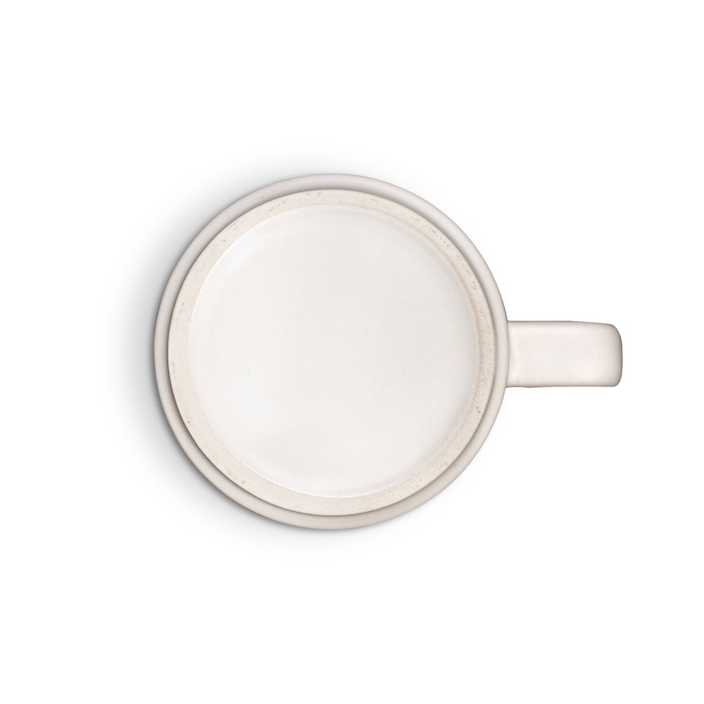 MIGHTY. Taza de cerámica con cuerpo cilíndrico 330 mL