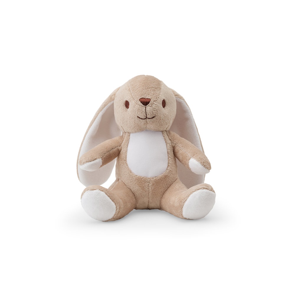 BUGS. Polyester plush toy in the shape of a rabbit, with its own fabric for customization