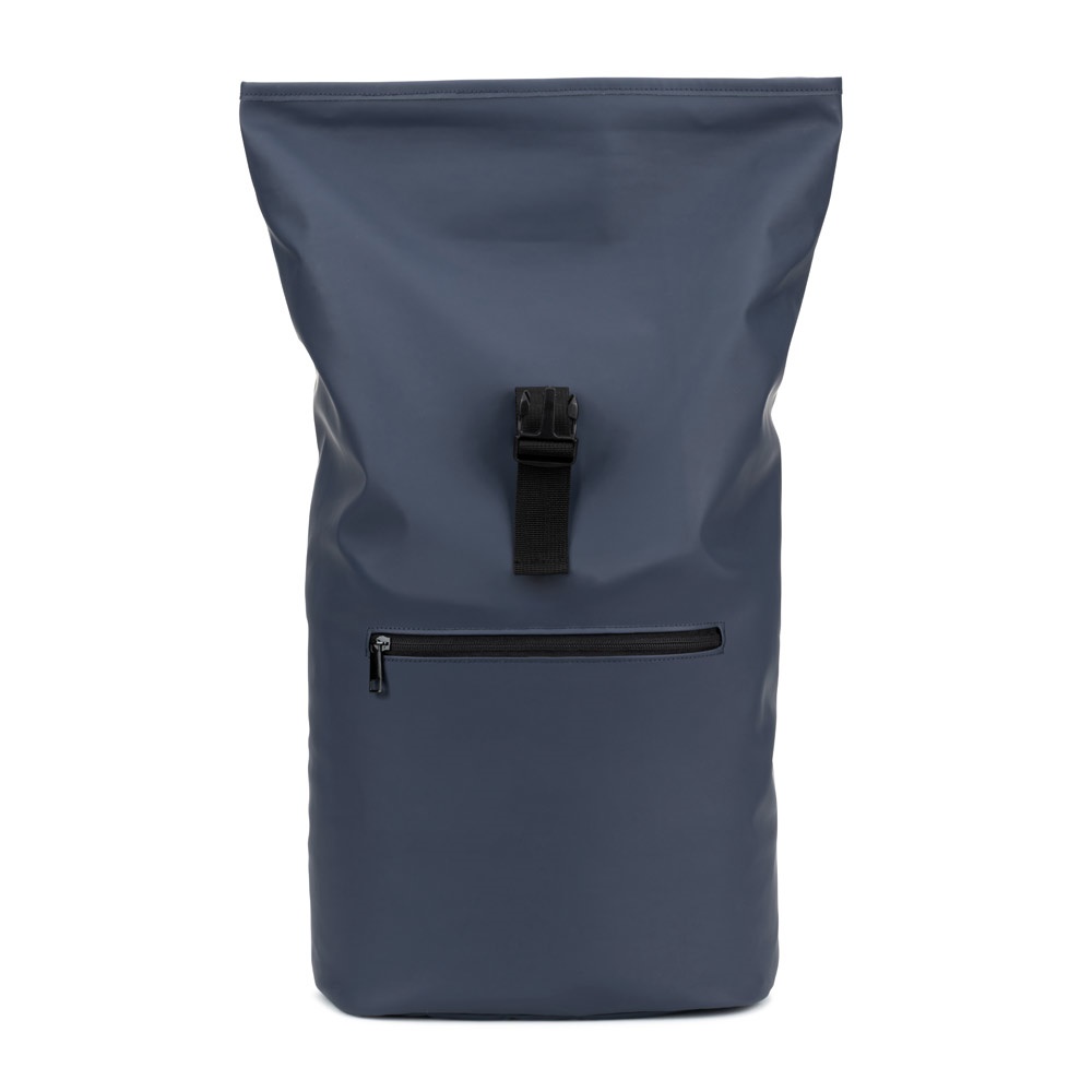 PORTLAND. Mochila enrollable de PU con bolsillo para portátil de 16"