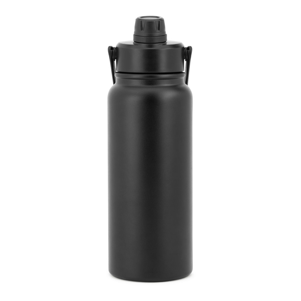 ALCARAZ. Botella de acero inoxidable (90% reciclado), doble pared aislada al vacío