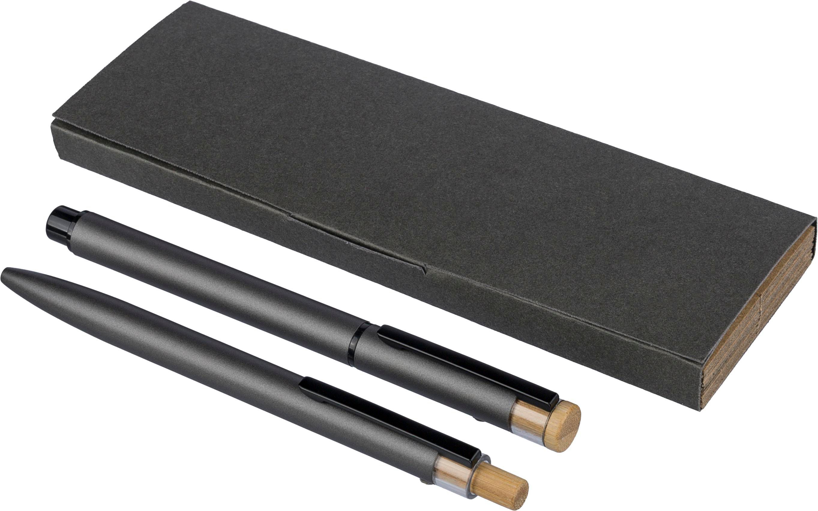 Set de escritura de aluminio reciclado lacado Ilaria