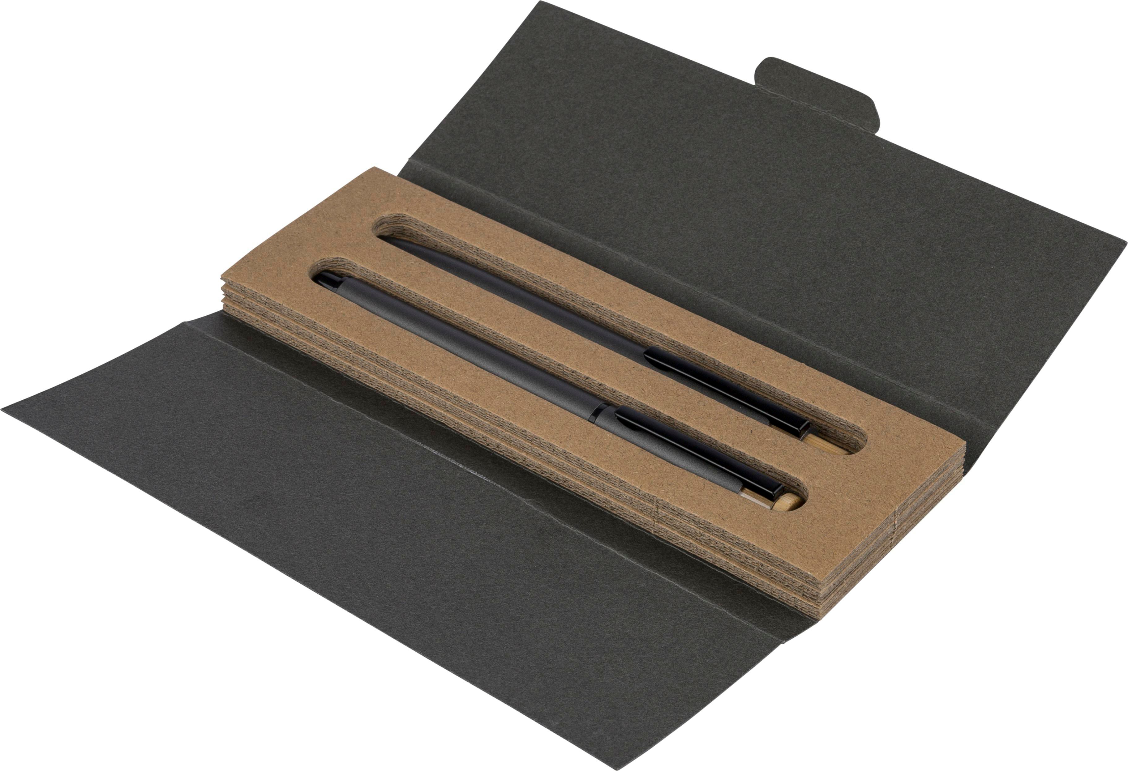 Set de escritura de aluminio reciclado lacado Ilaria