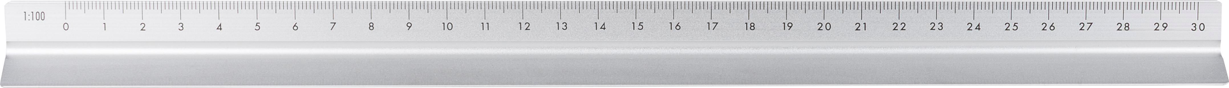 Regla triangular de aluminio Tavi