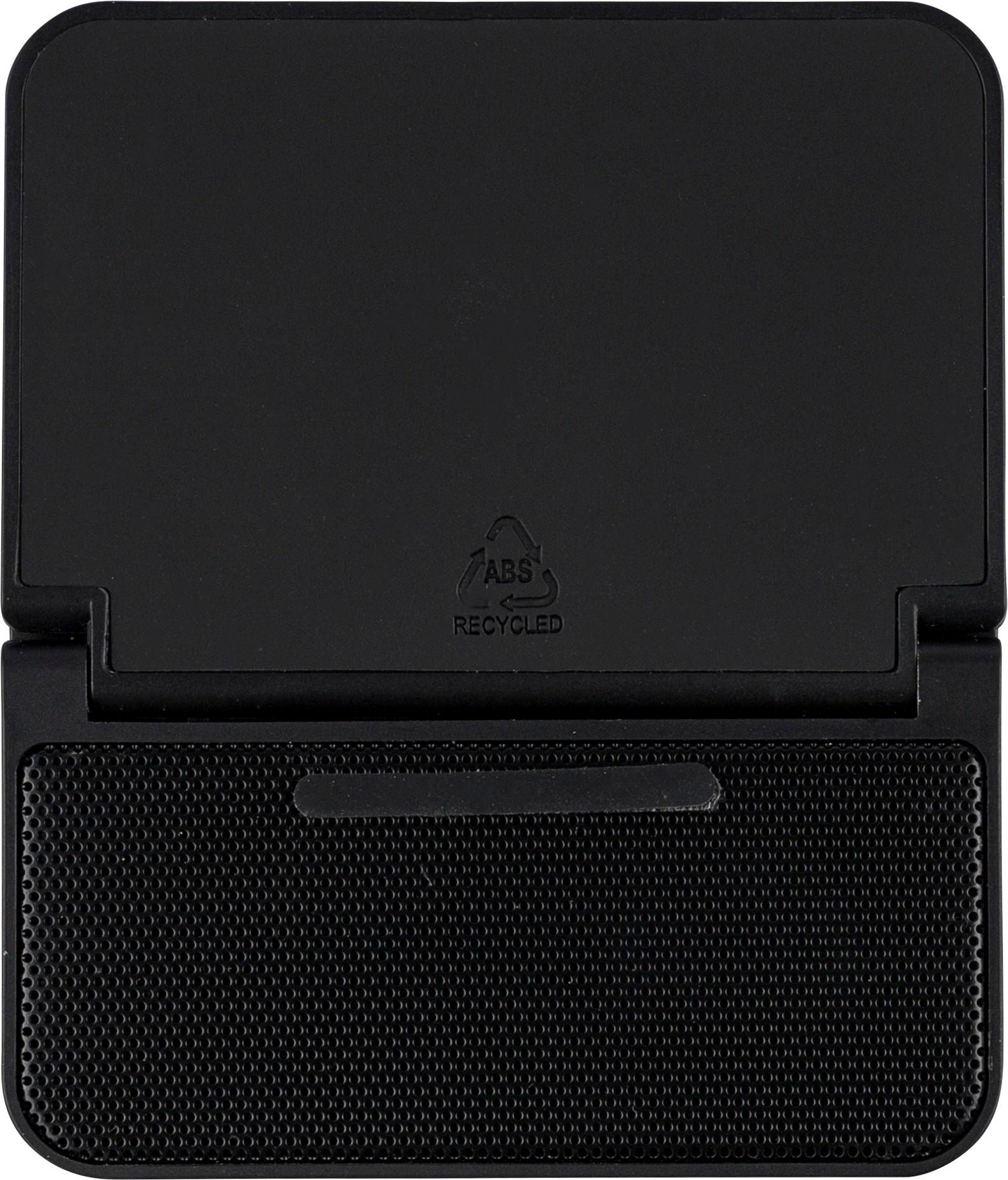 Soporte con cargador y altavoz de ABS reciclado Elias