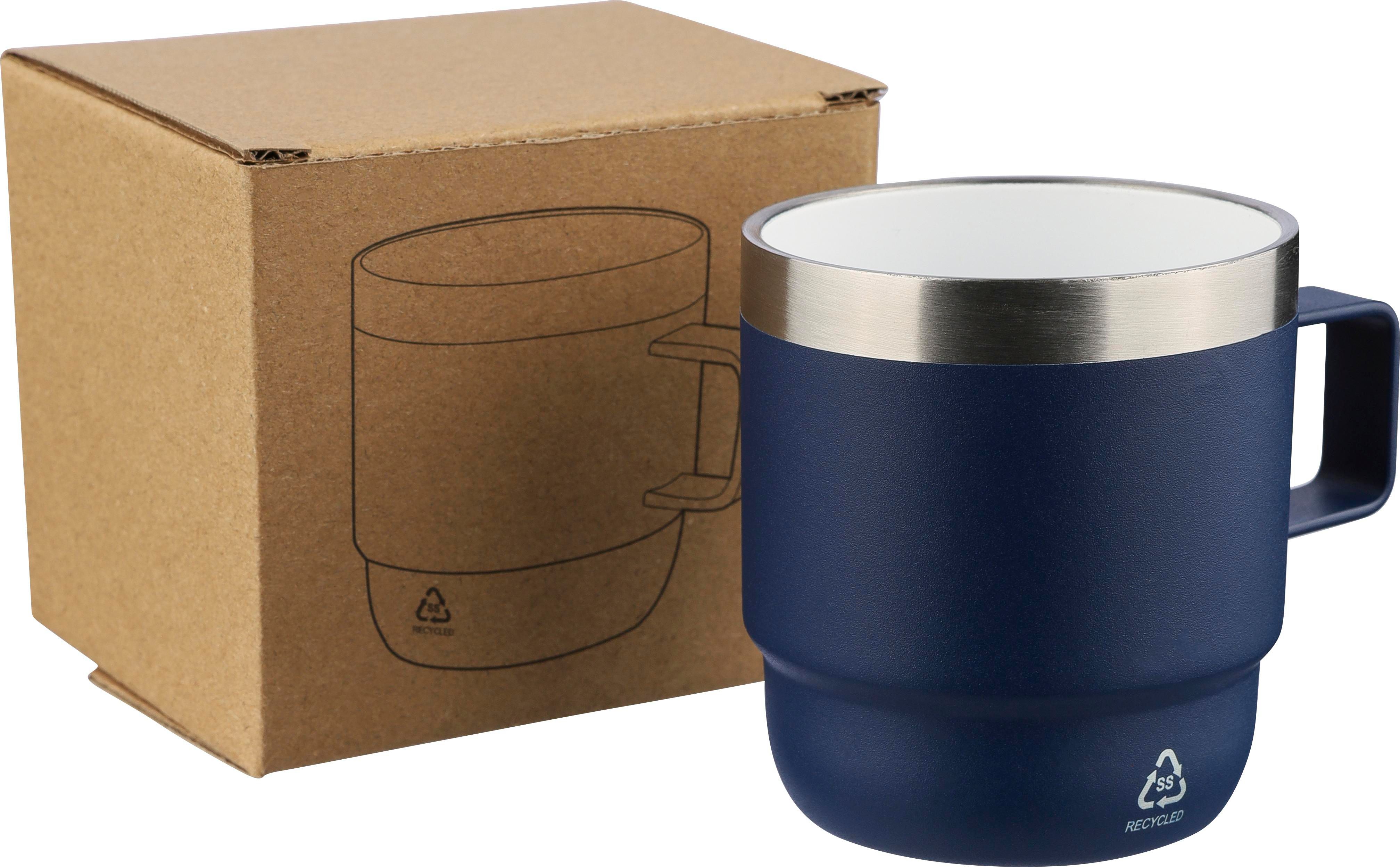 Taza termo de acero inox. reciclado y cerámica Lilia